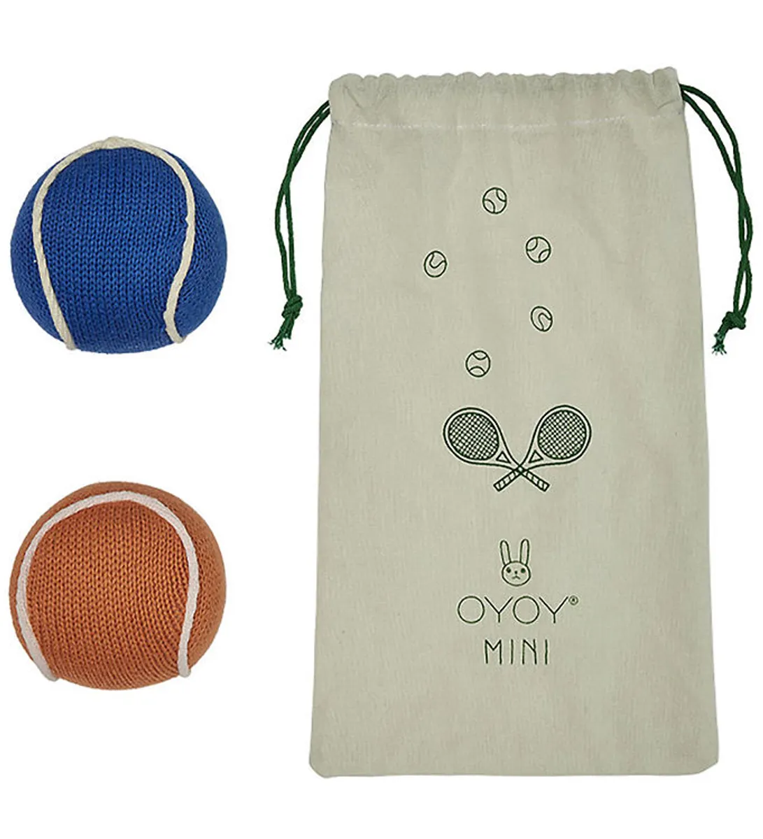 OYOY Rangle - Tennisbolde - Apricot / Blue