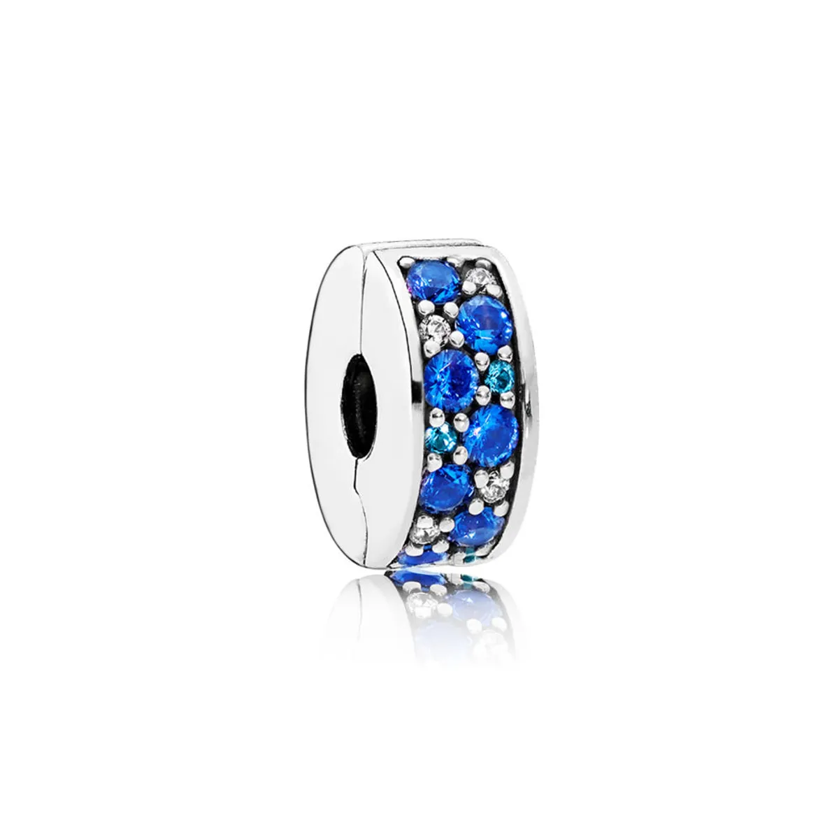 Pandora Blue Mosaic Shining Elegance Sterling Sølv Charm