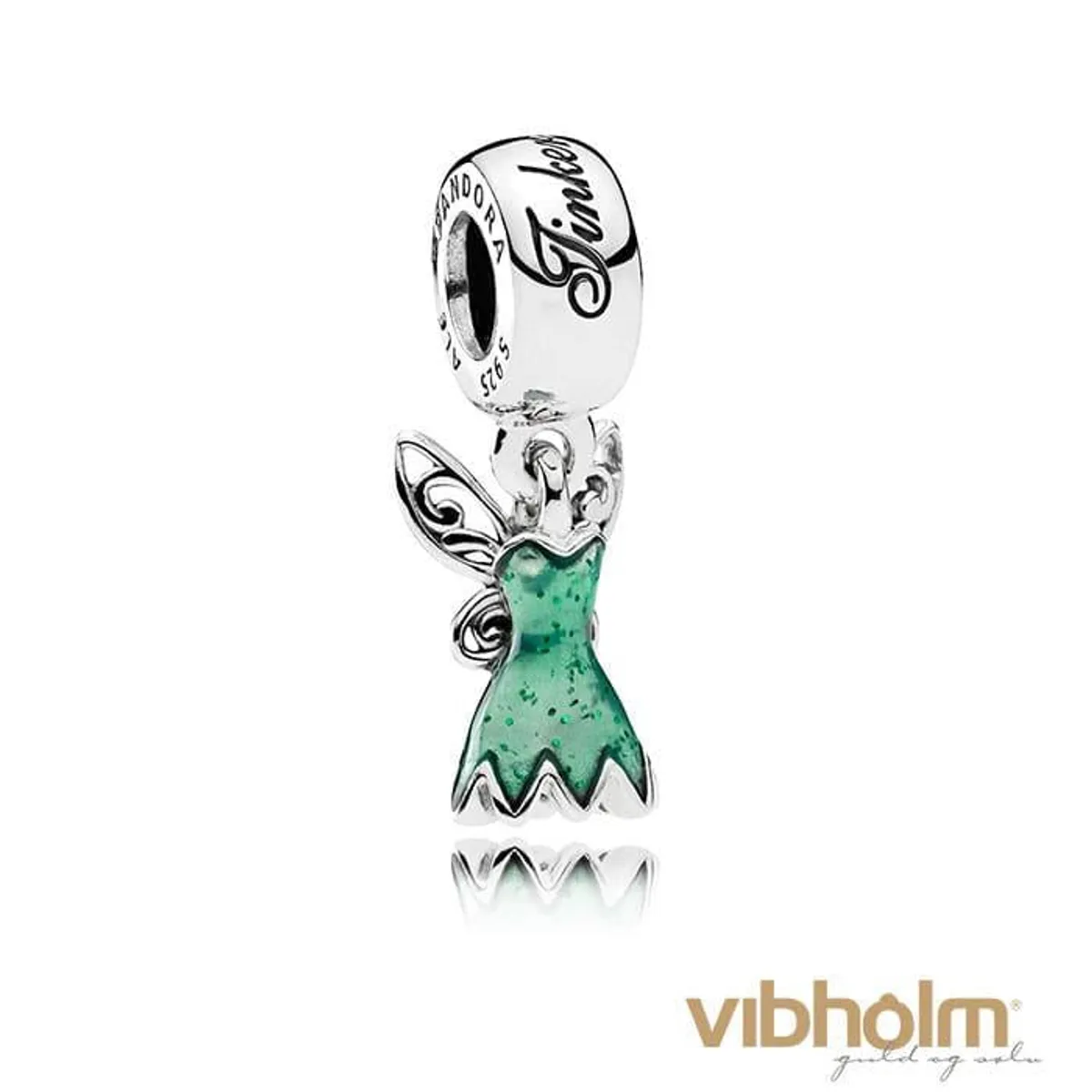 Pandora Disney Tinker Bell's Dress charm - sterlingsølv 792138EN93