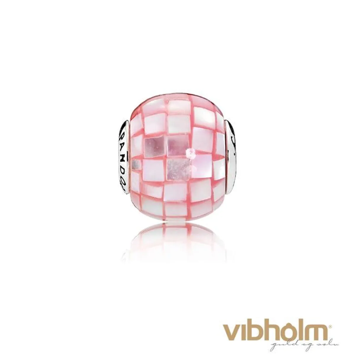 Pandora - Essence compassion charm, pink mosaic sterlingsølv 796078MMP