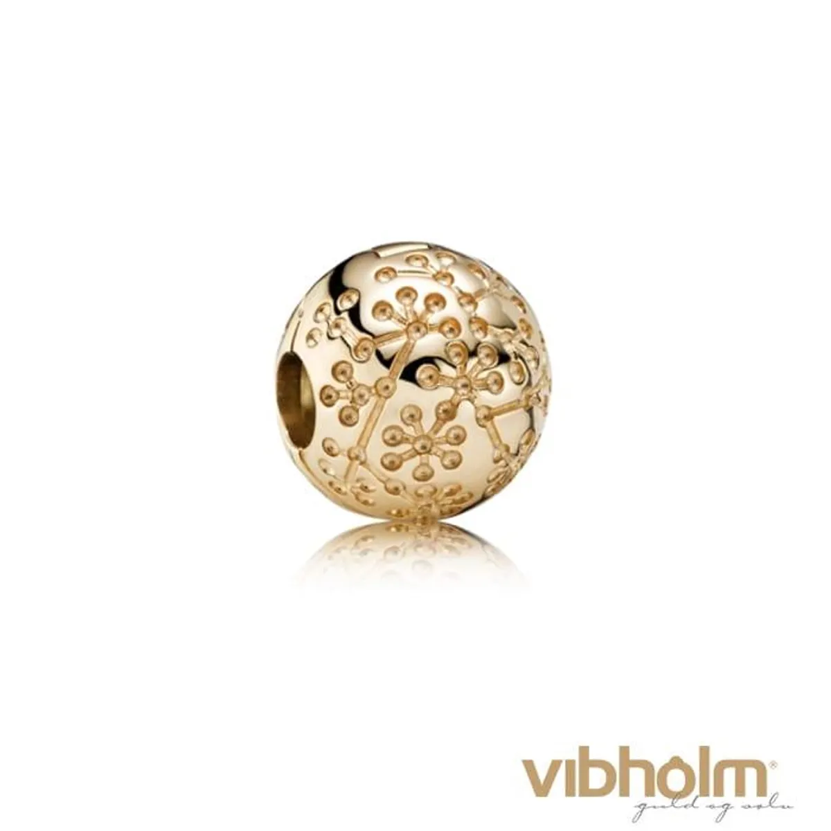 Pandora - Floral Clip 14 kt. guld 750818