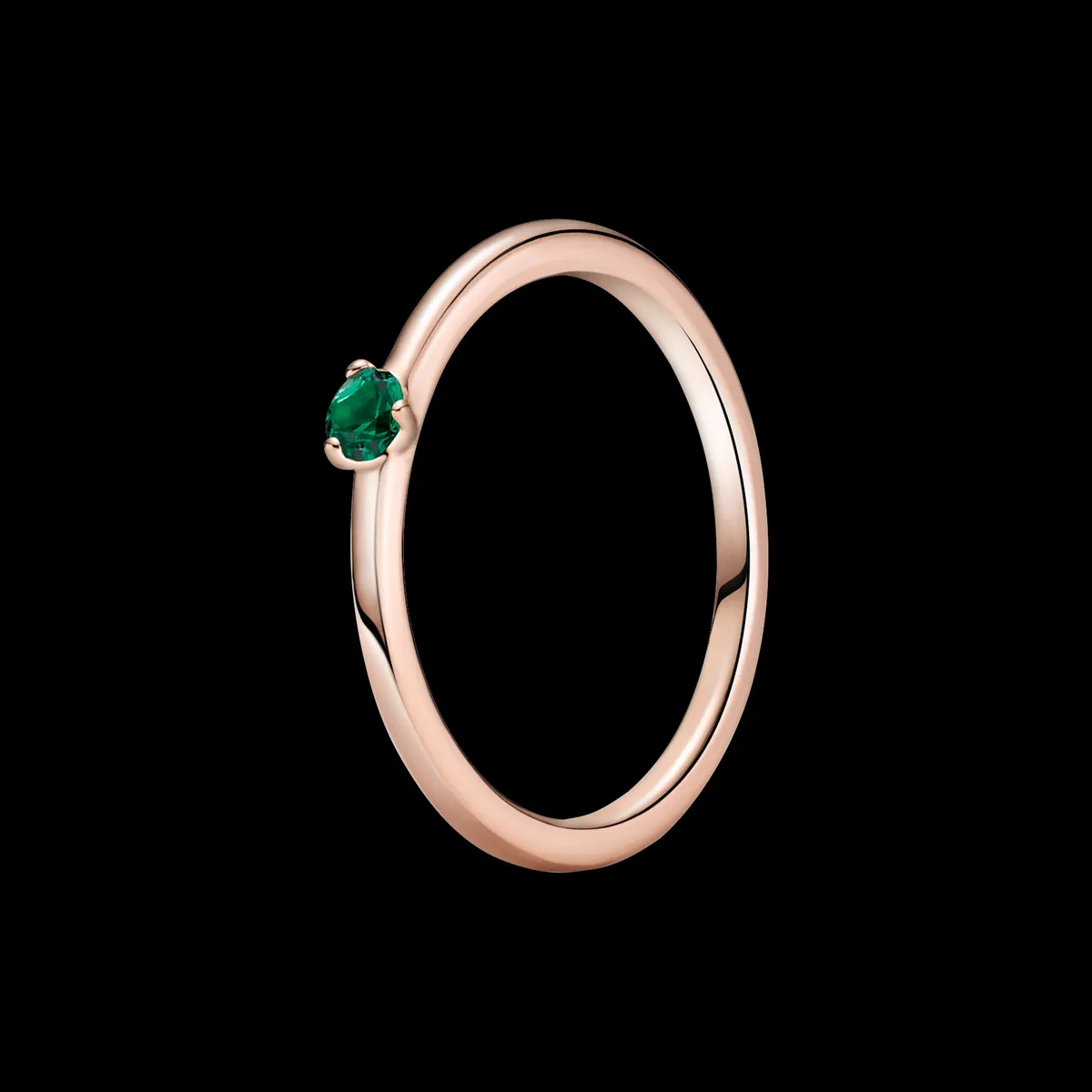 Pandora - Green Solitaire ring