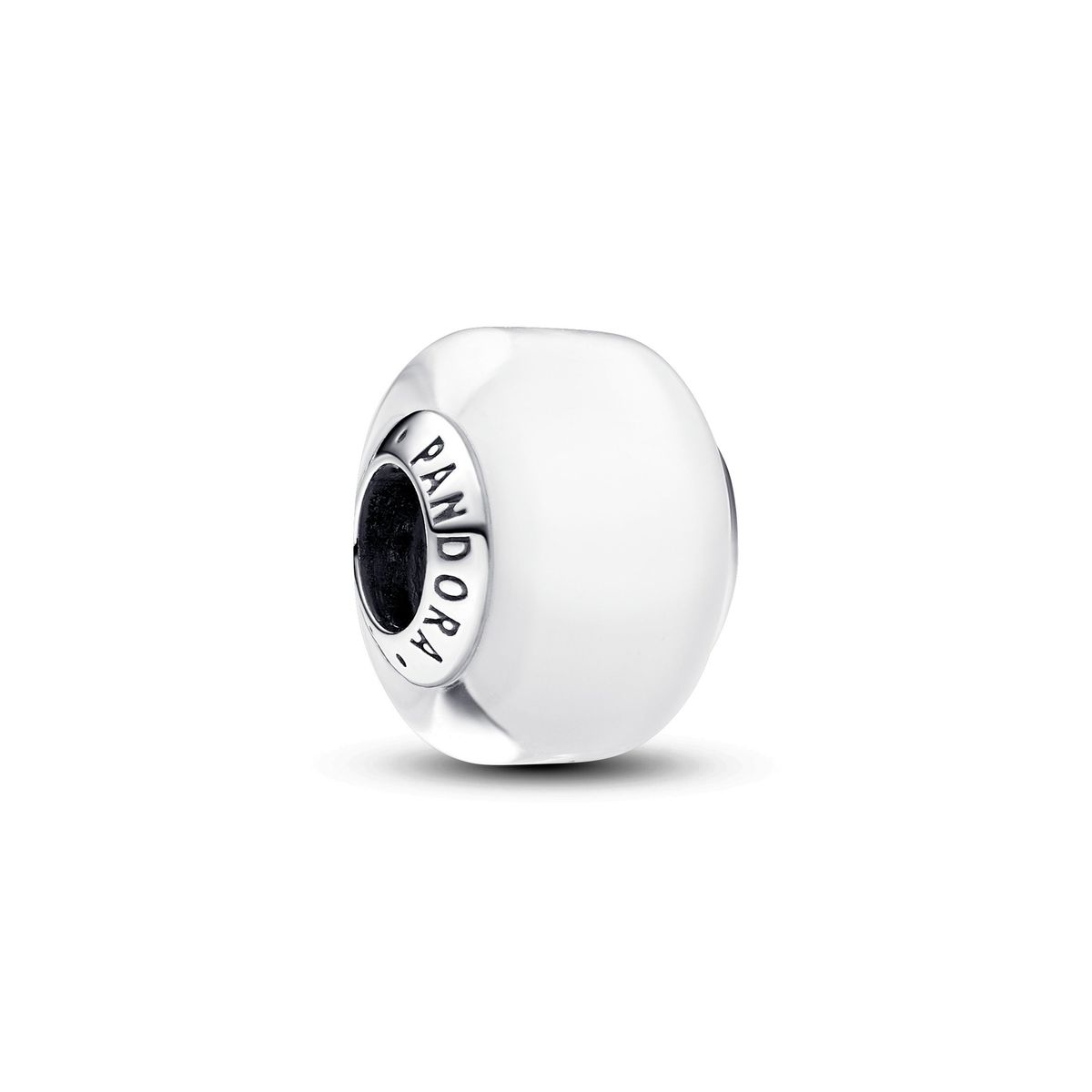 Pandora - Hvid muranoglas charm - 793118c00