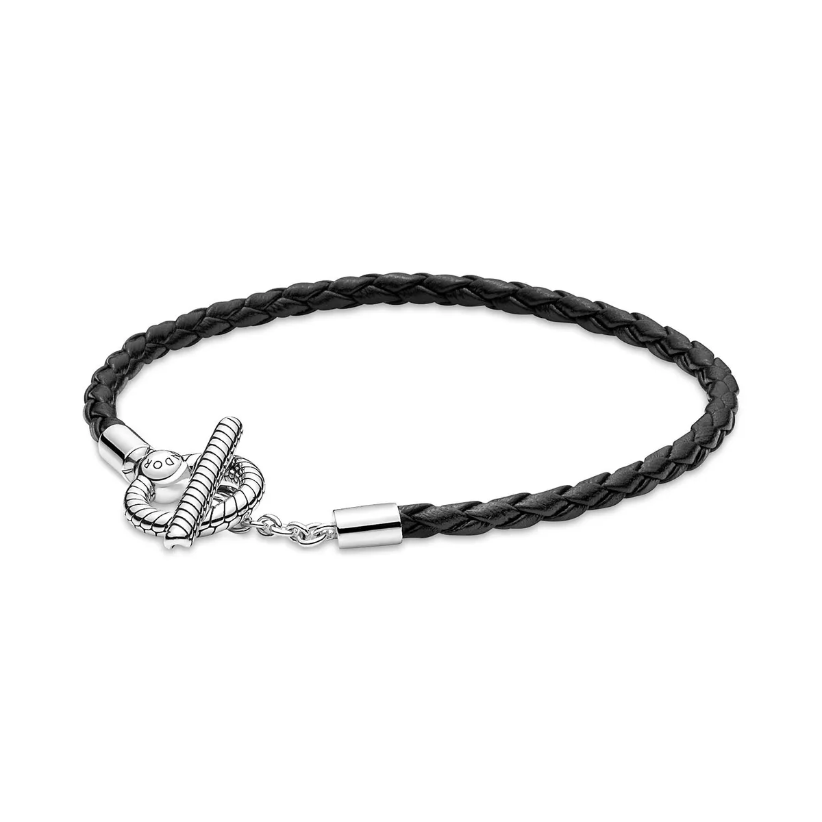 Pandora - Moments Flettet læderarmbånd 591675C01