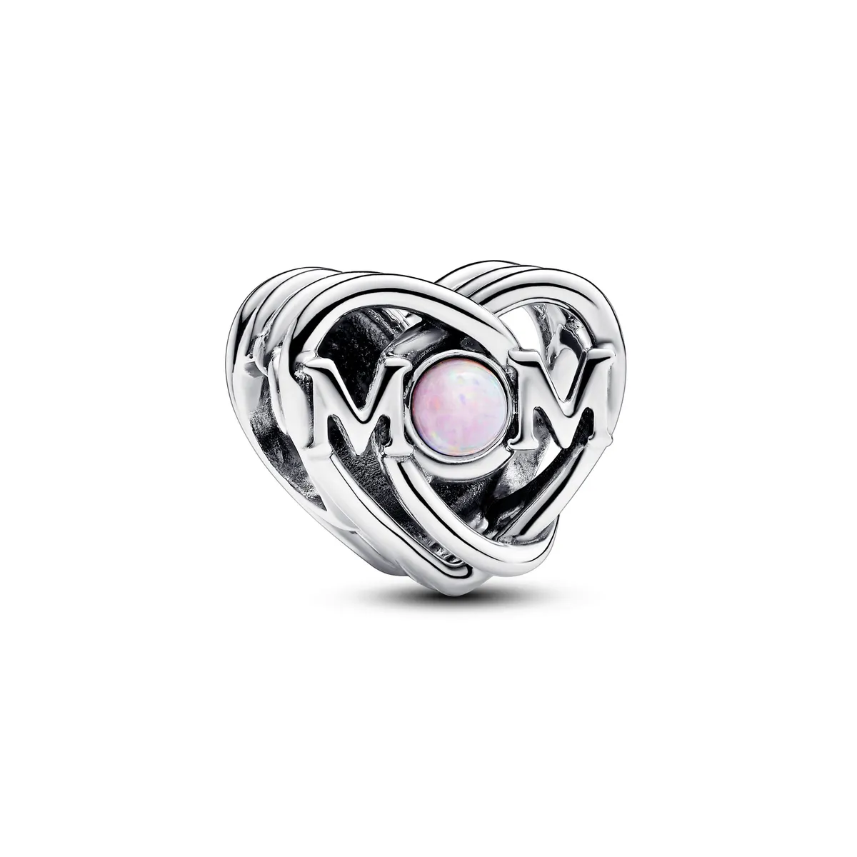 Pandora - Mum & Heart charm Sølv