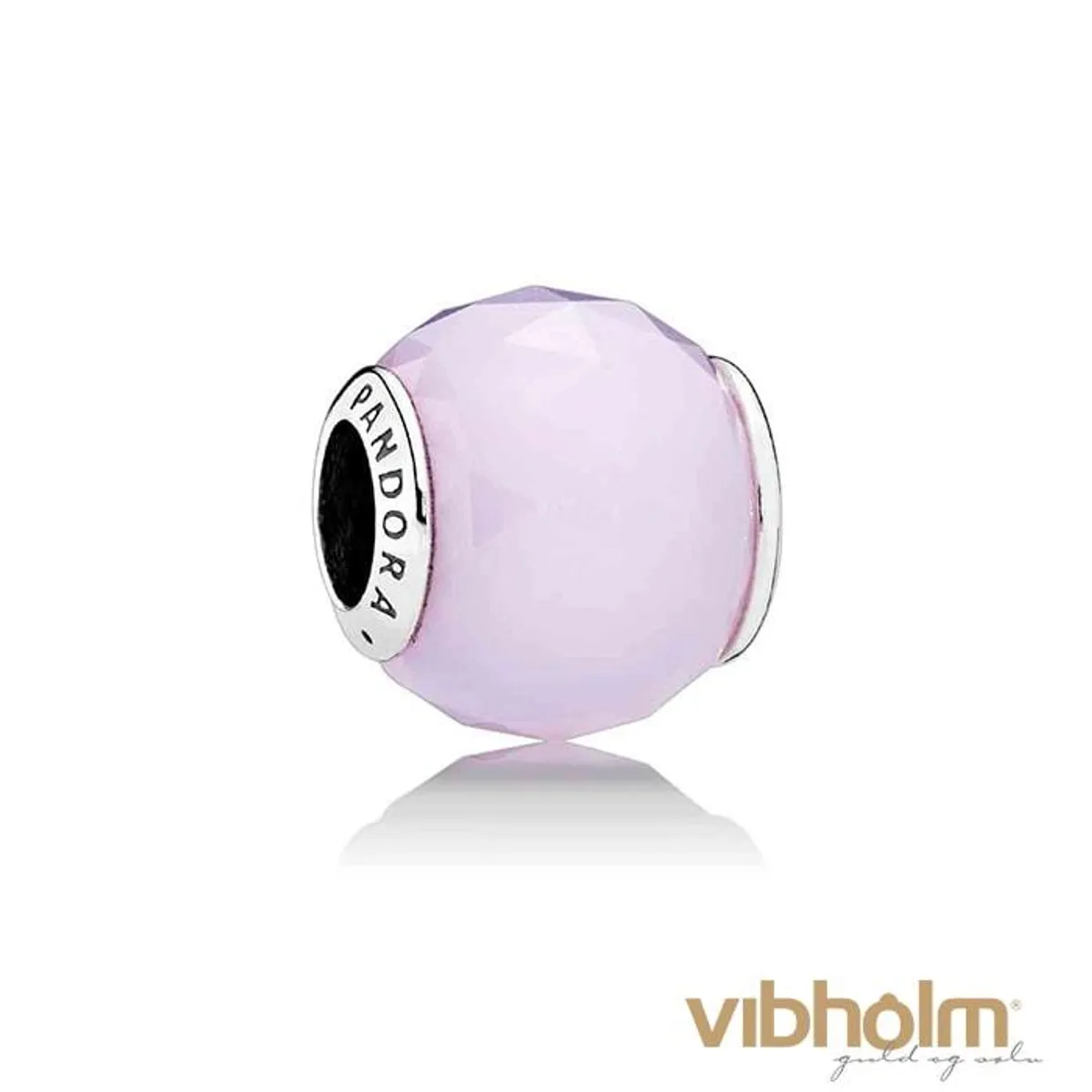 Pandora - Opalescent Pink Geometric Facets Charm sterlingsølv 791722NOP