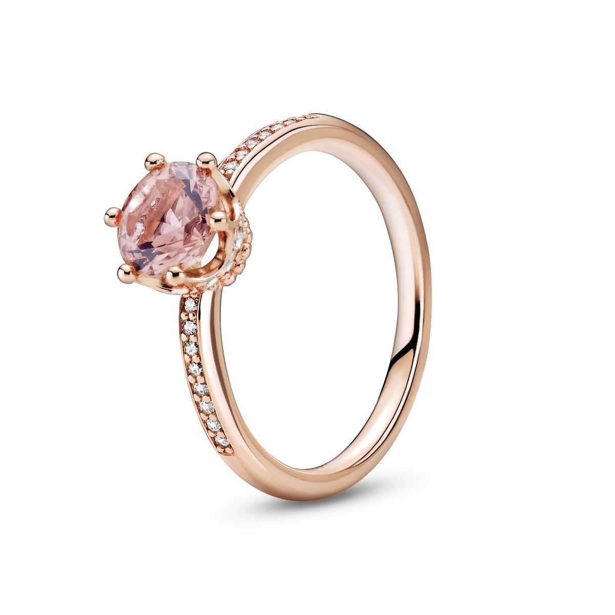 Pandora - Pink Sparkling Crown ring