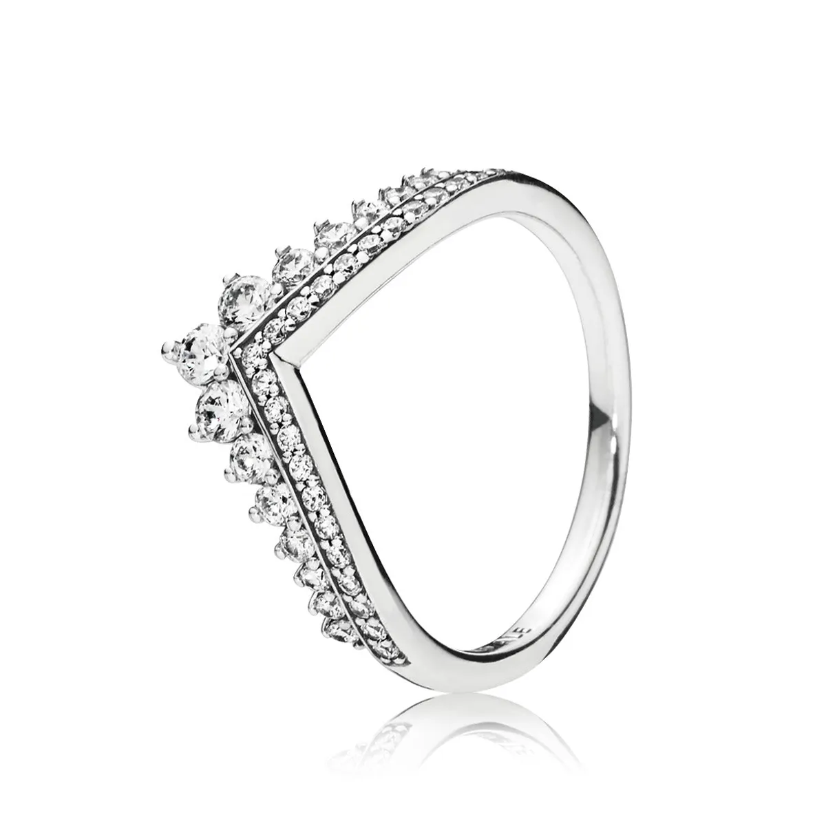 Pandora - Princess ring med zirkonia sten - 197736cz