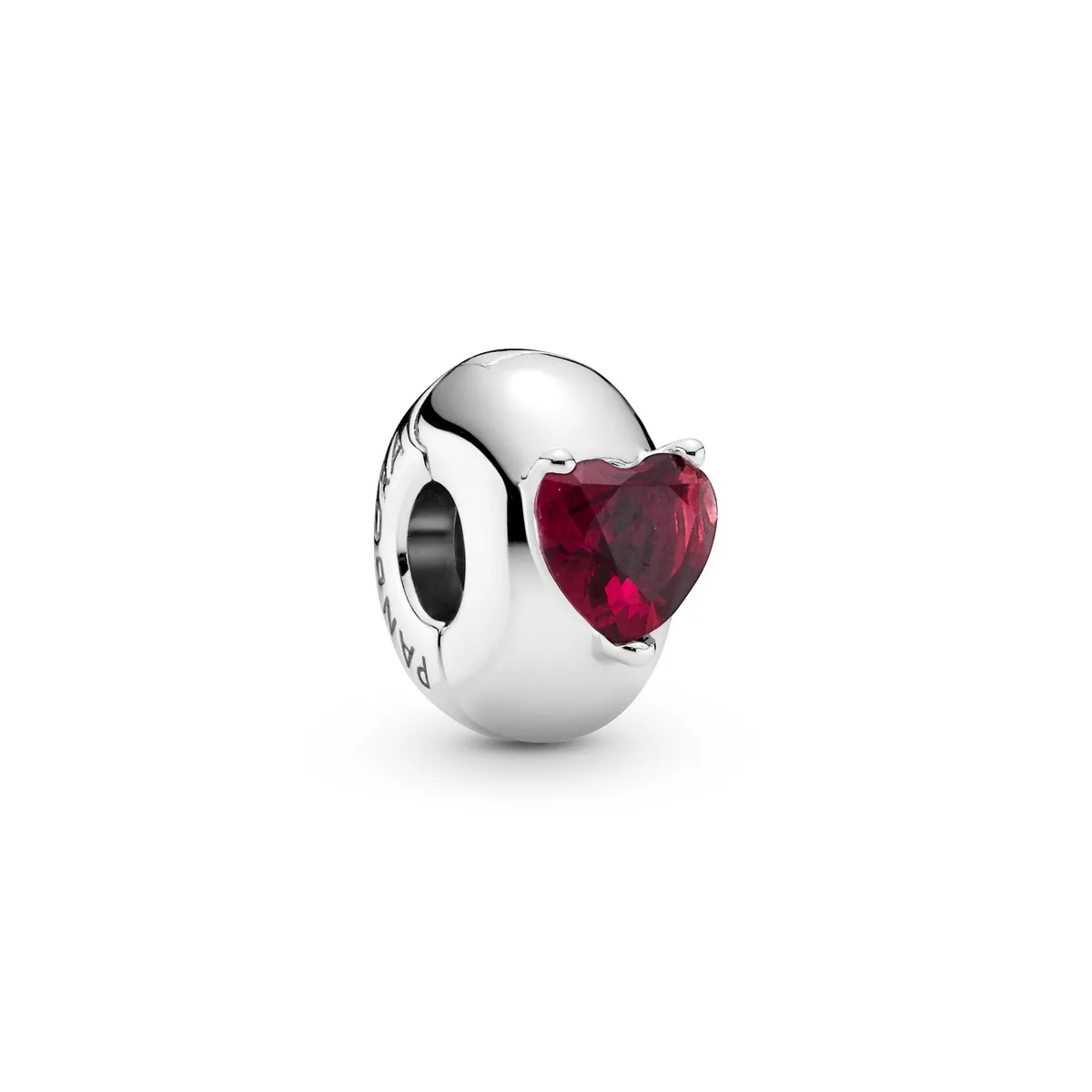 Pandora - Red Heart Solitaire Clip charm 799203C01