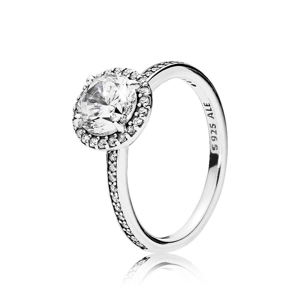 Pandora - Round Sparkle Halo ring 196250CZ