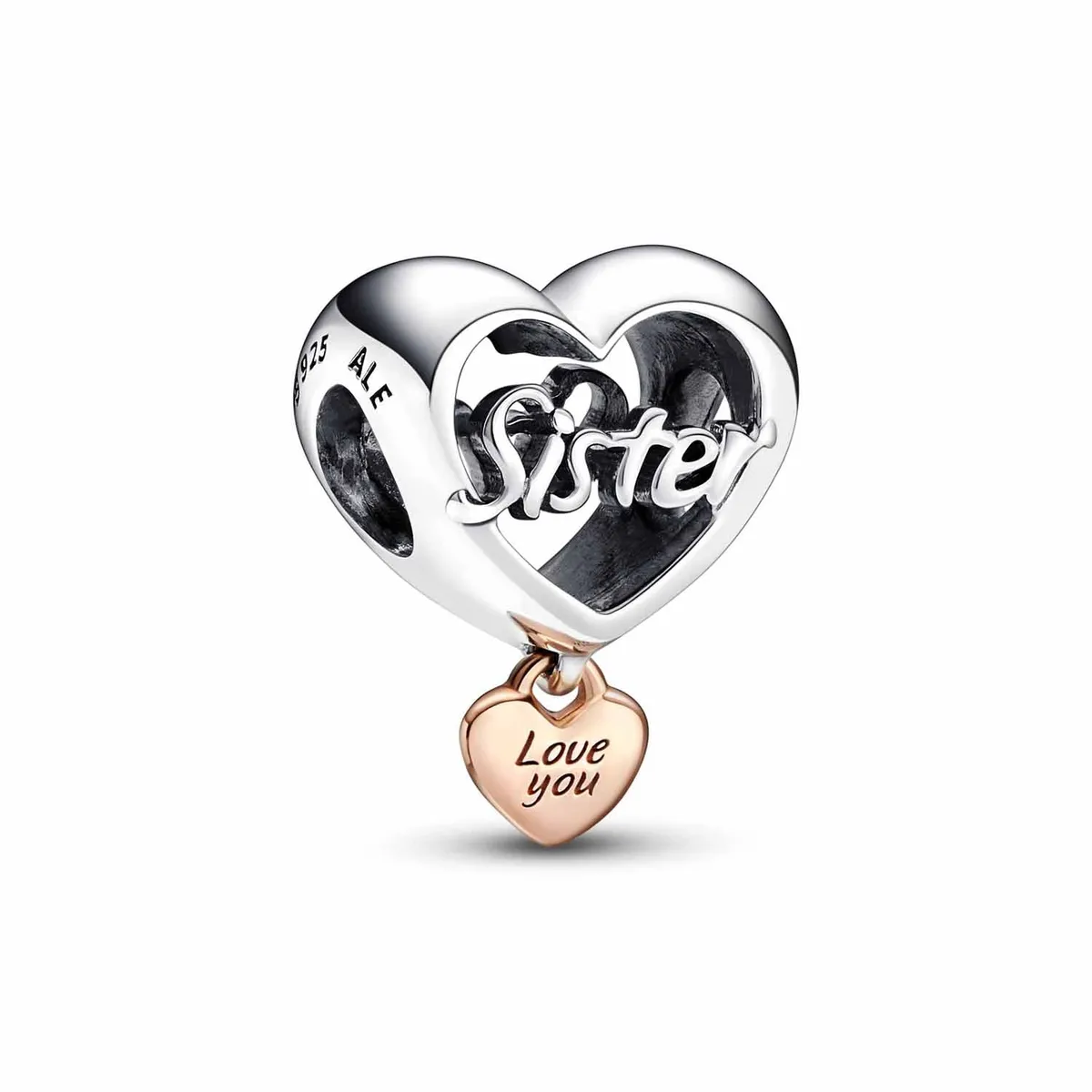 Pandora - Sister Hjerte charm 782244C00