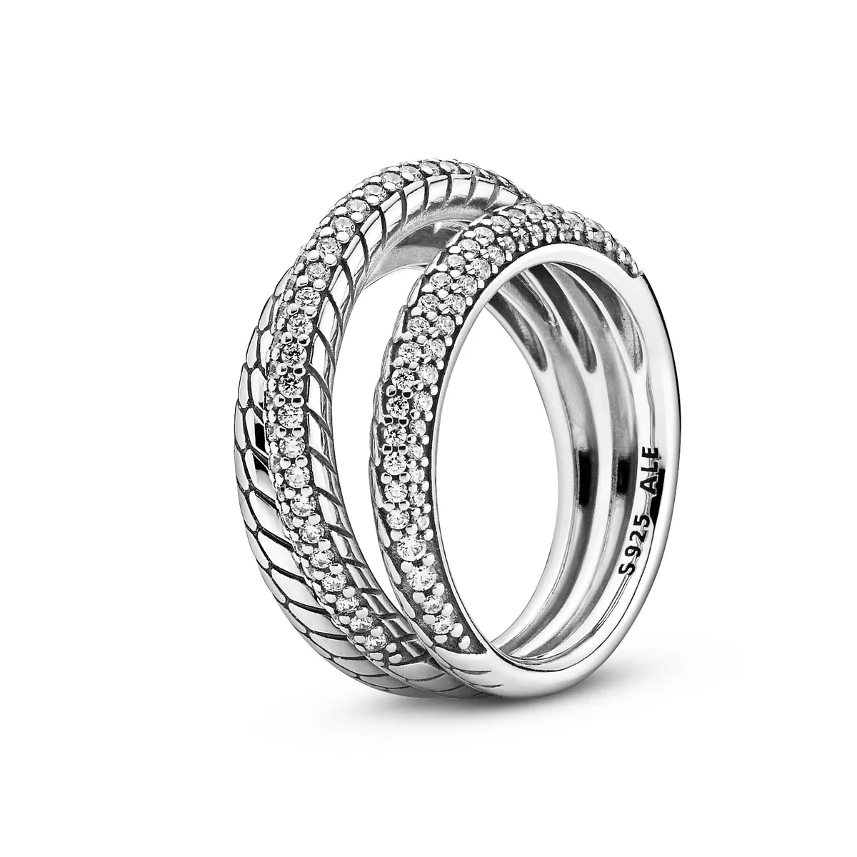 Pandora - Snake Chain & Pavé ring