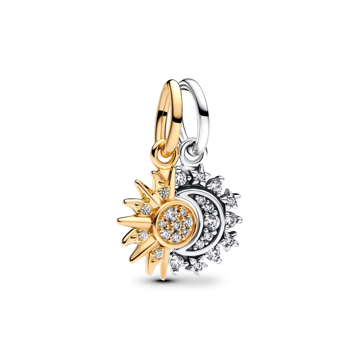 Pandora - Todelt sol og måne charm - 763585c01