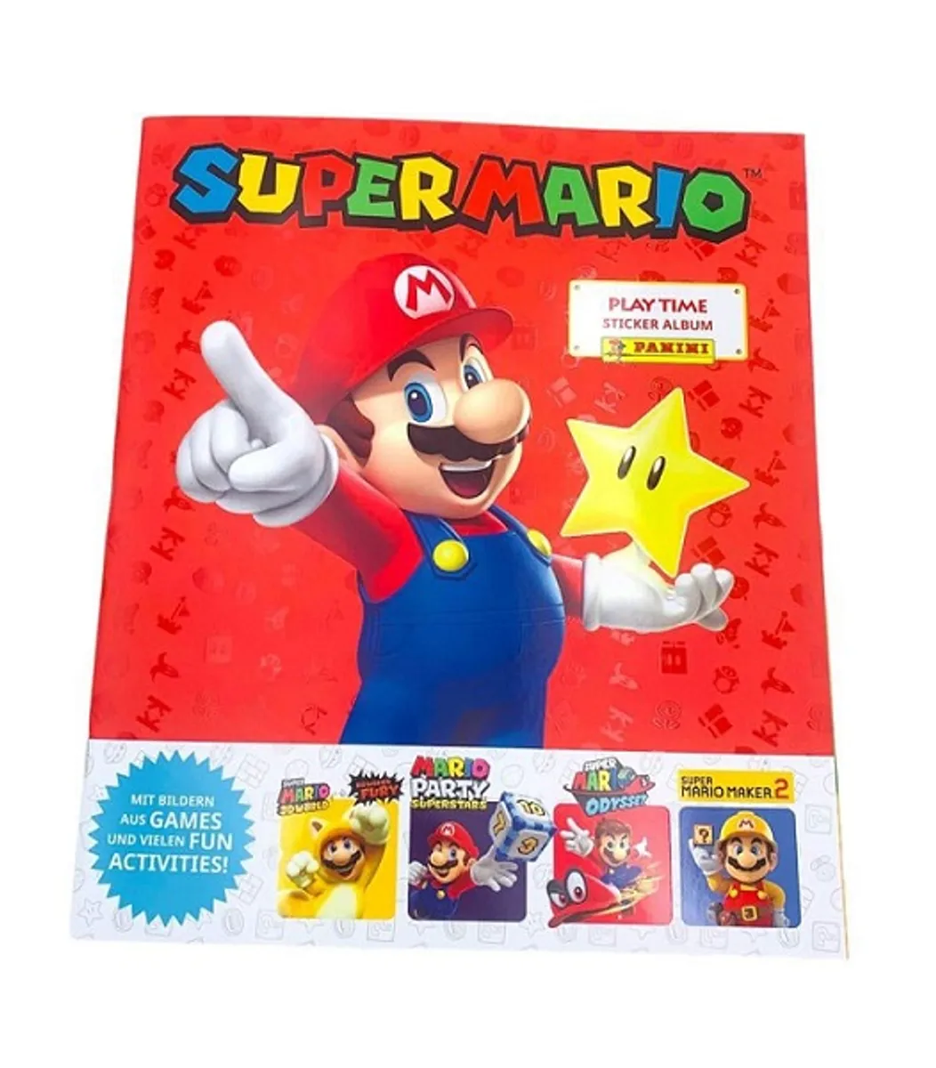 Panini Super Mario Sticker Collection - Play Time TYSK/GERMAN Sticker Album