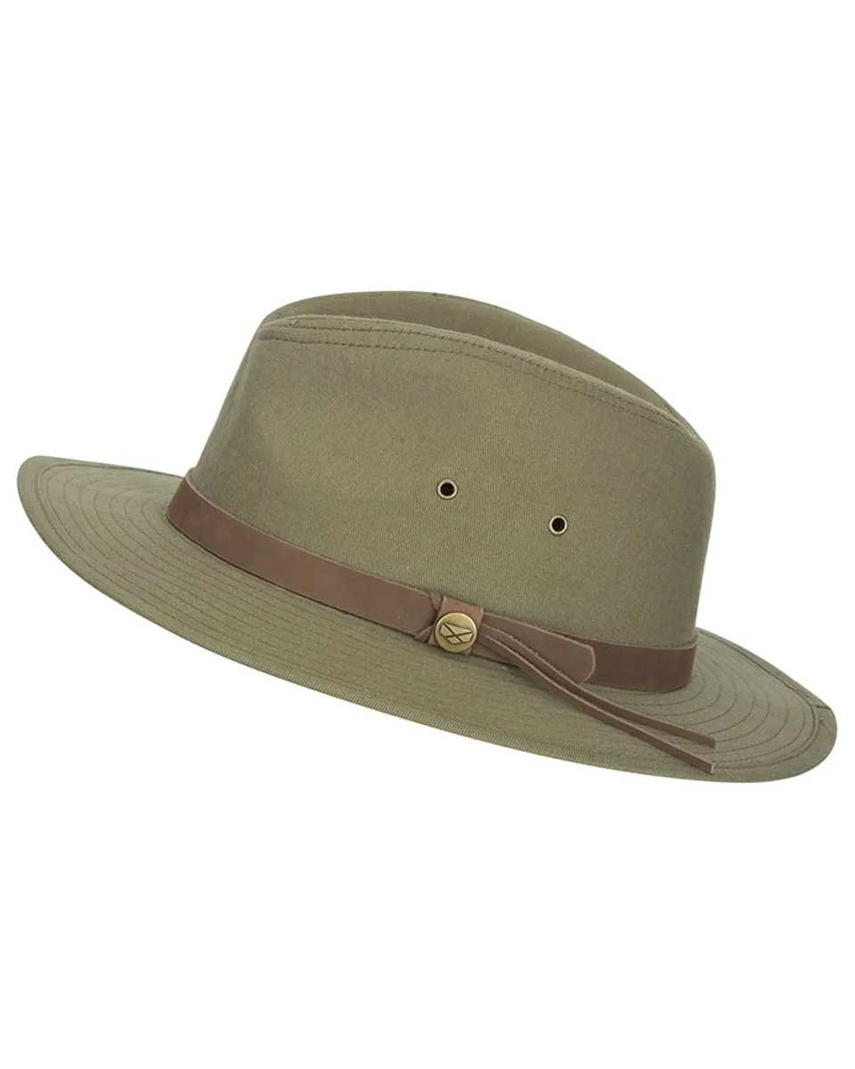 Panmure Canvas Foldable Hat, khaki, (with carry bag) - L (59cm)