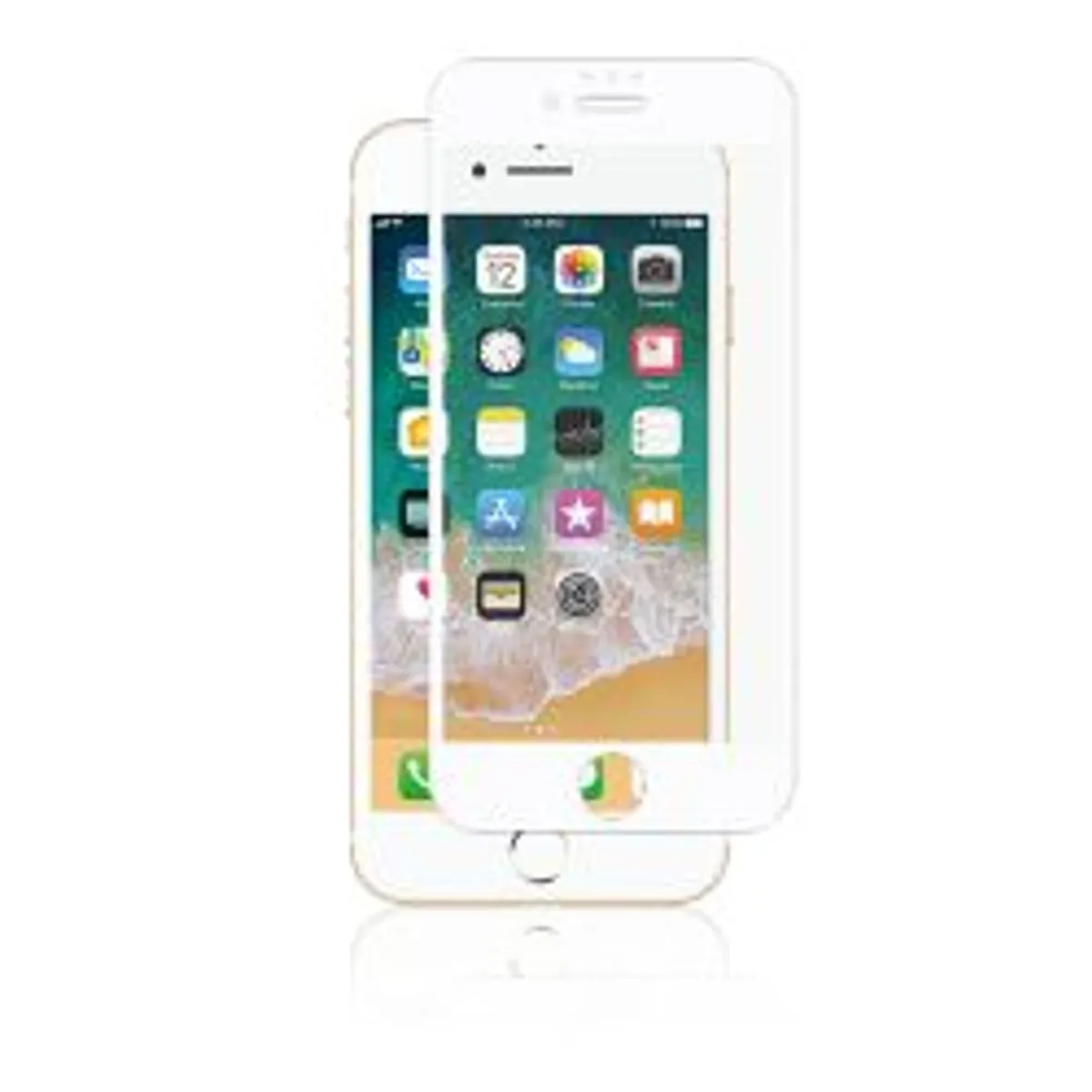 Panzer Iphone 8/7/6s Plus, Full-fit Glass, White - Tilbehør til smartphone