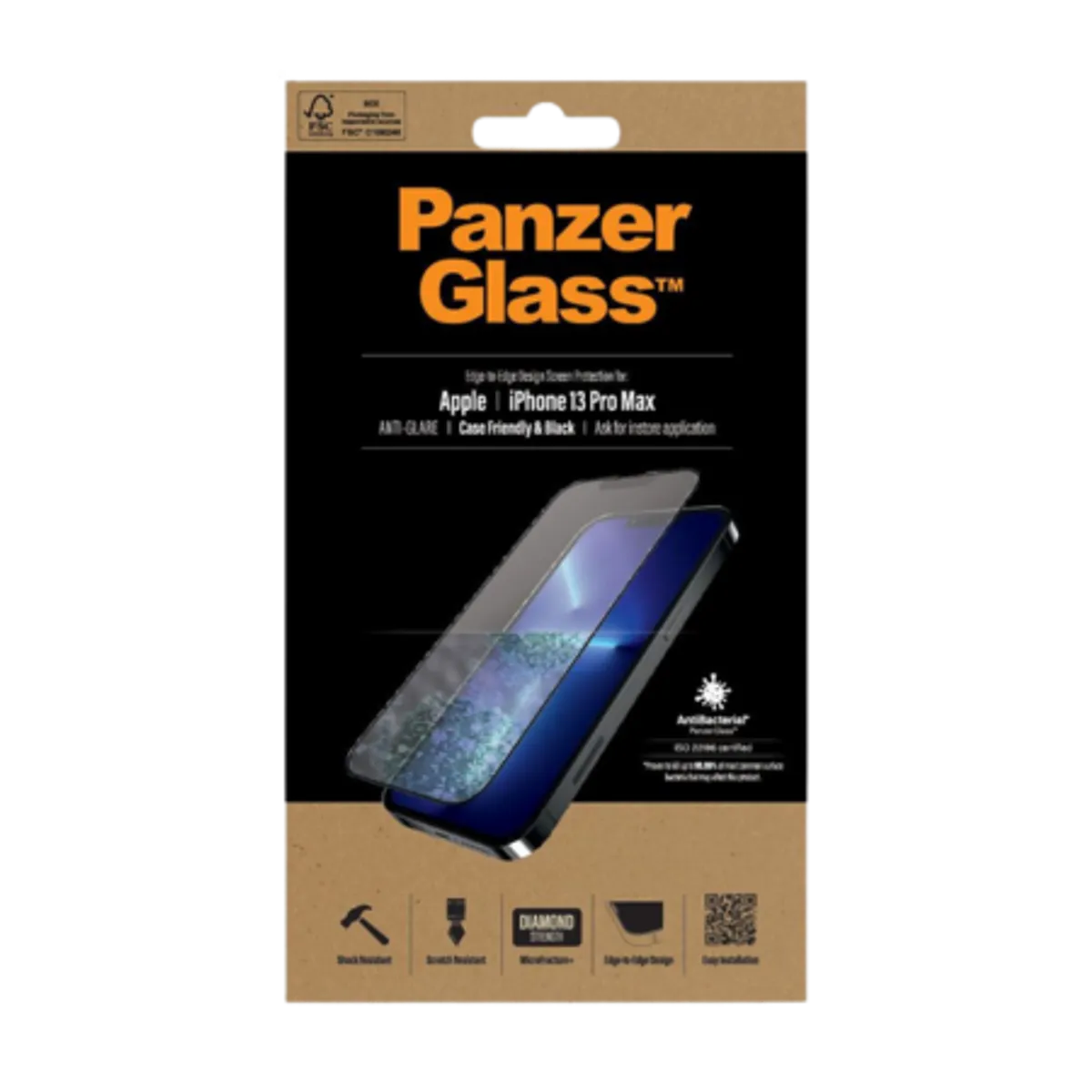 PanzerGlass&trade; iPhone 13 Pro Max - Anti-glare skærmbeskytter