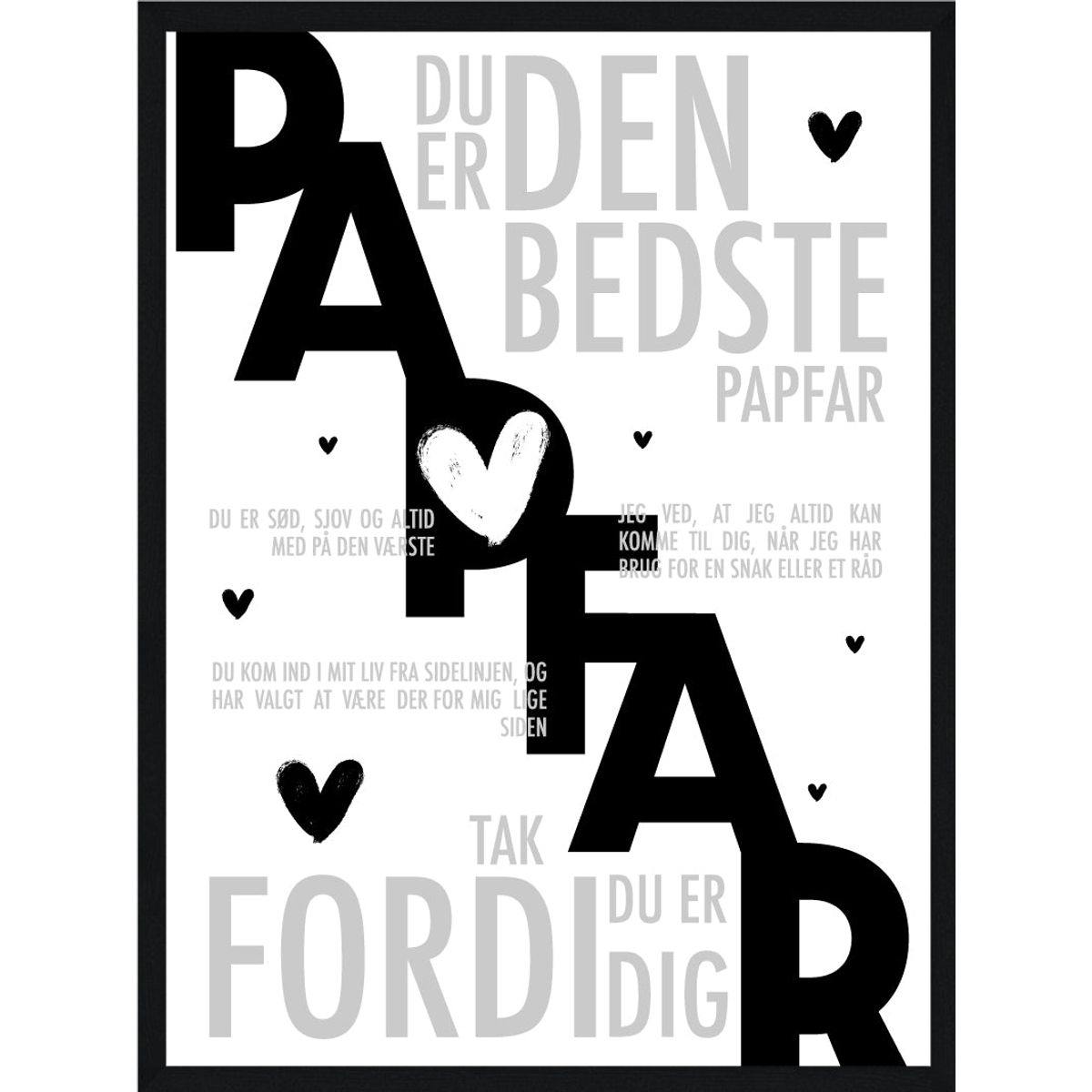 Papfar plakat - Personlig plakat