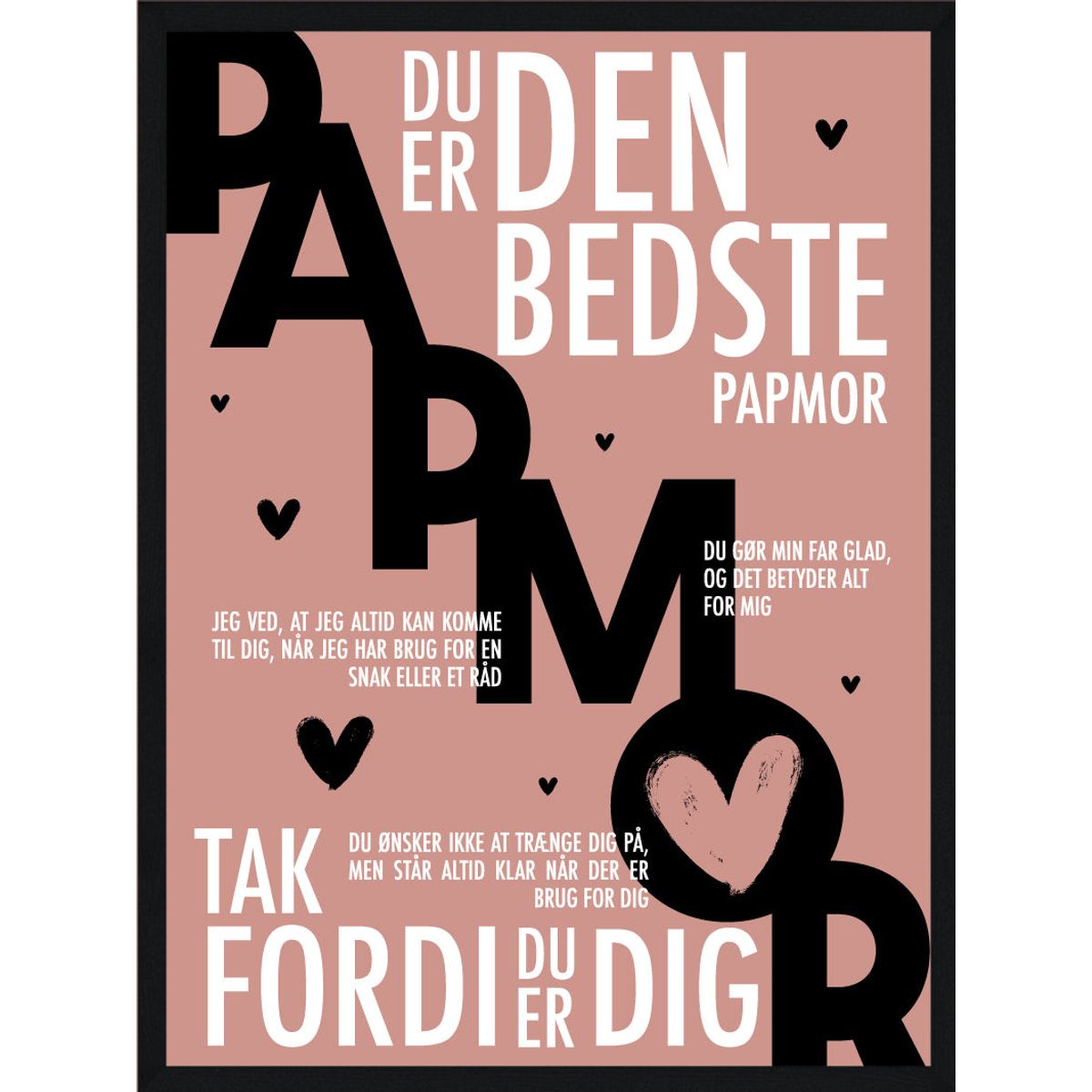 Papmor plakat - Personlig plakat