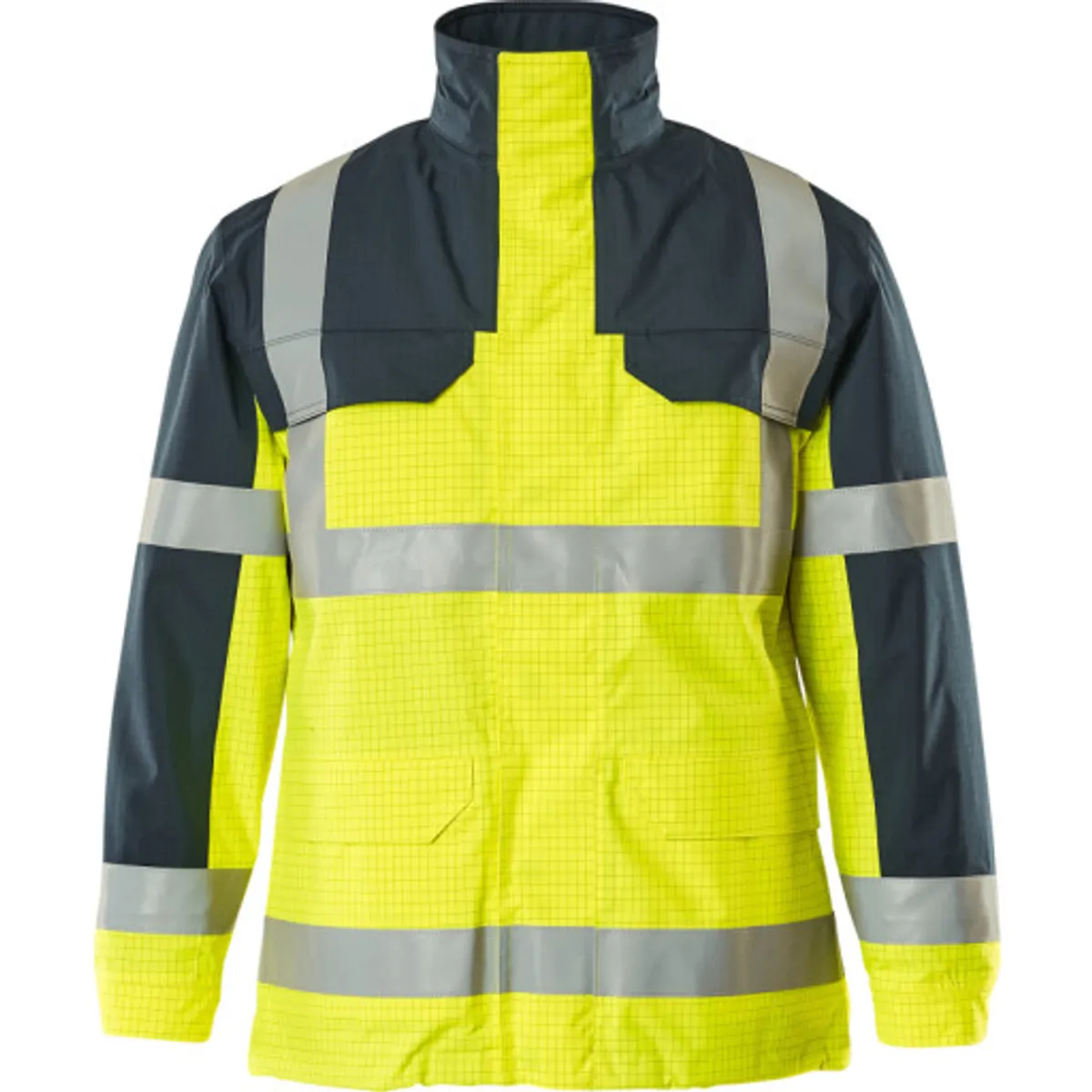 PARKA,2XL,HI-VIS GUL/MARINE