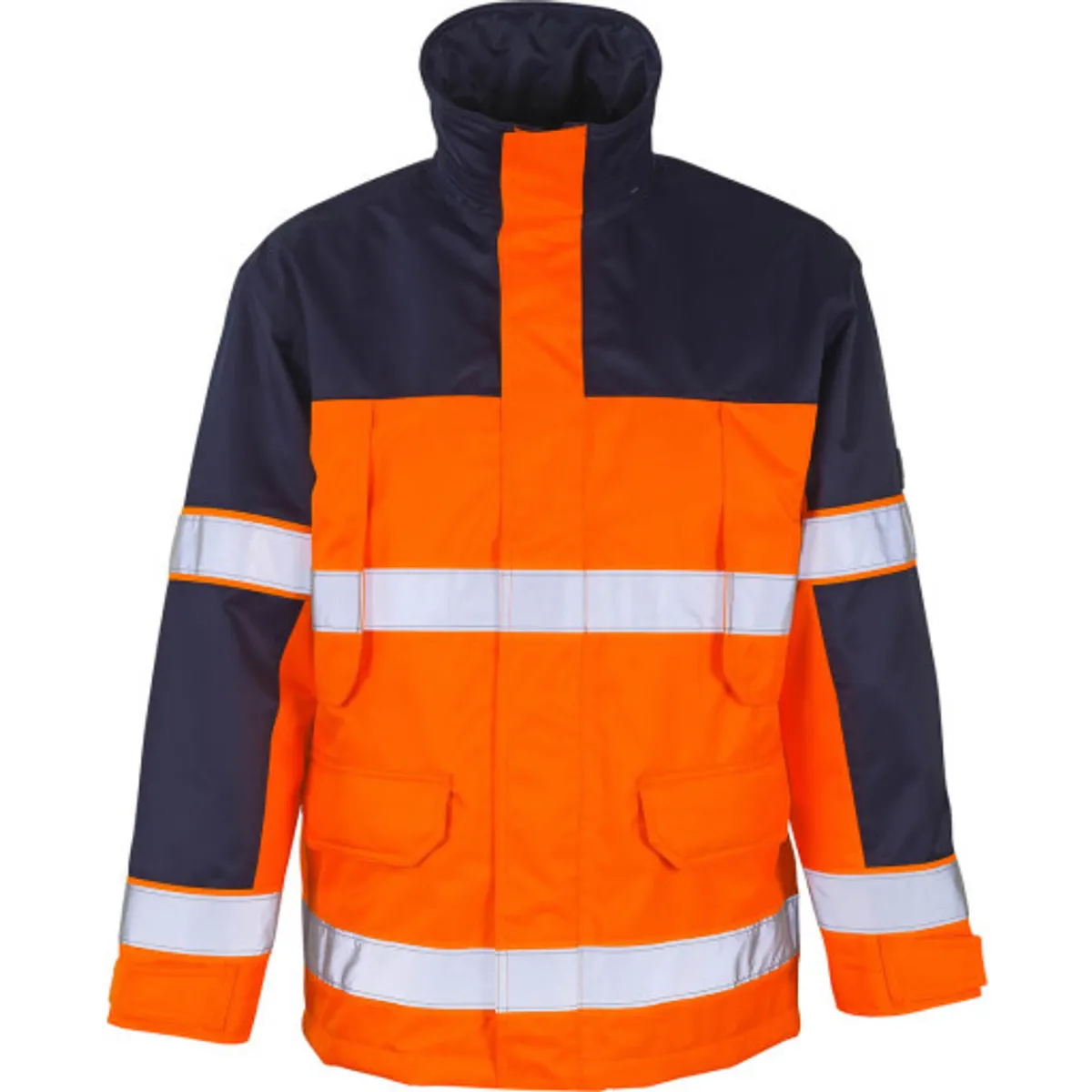 PARKA,3XL,HI-VIS ORANGE/MARINE