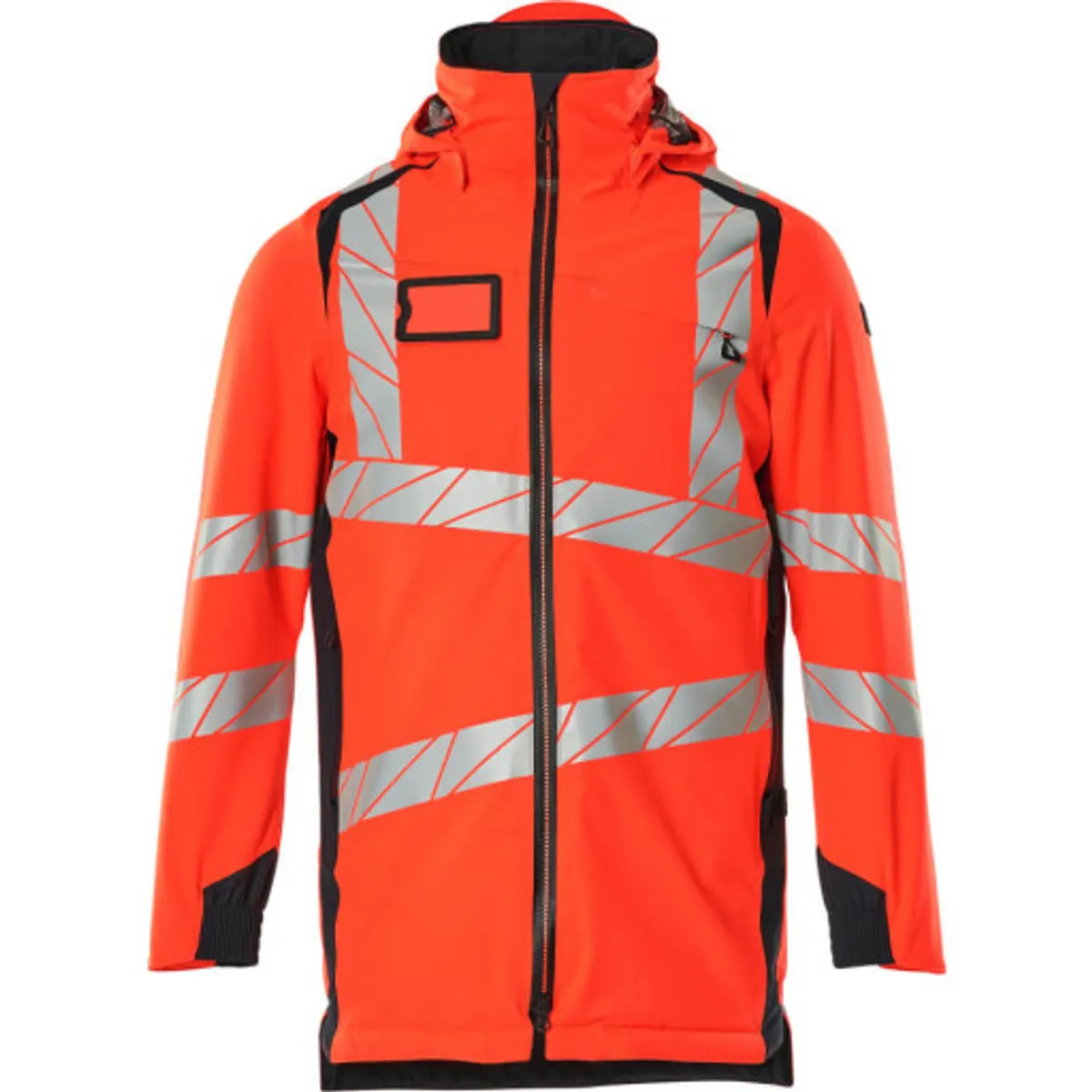 PARKA,4XL,HI-VIS RØD/MØRK MARI