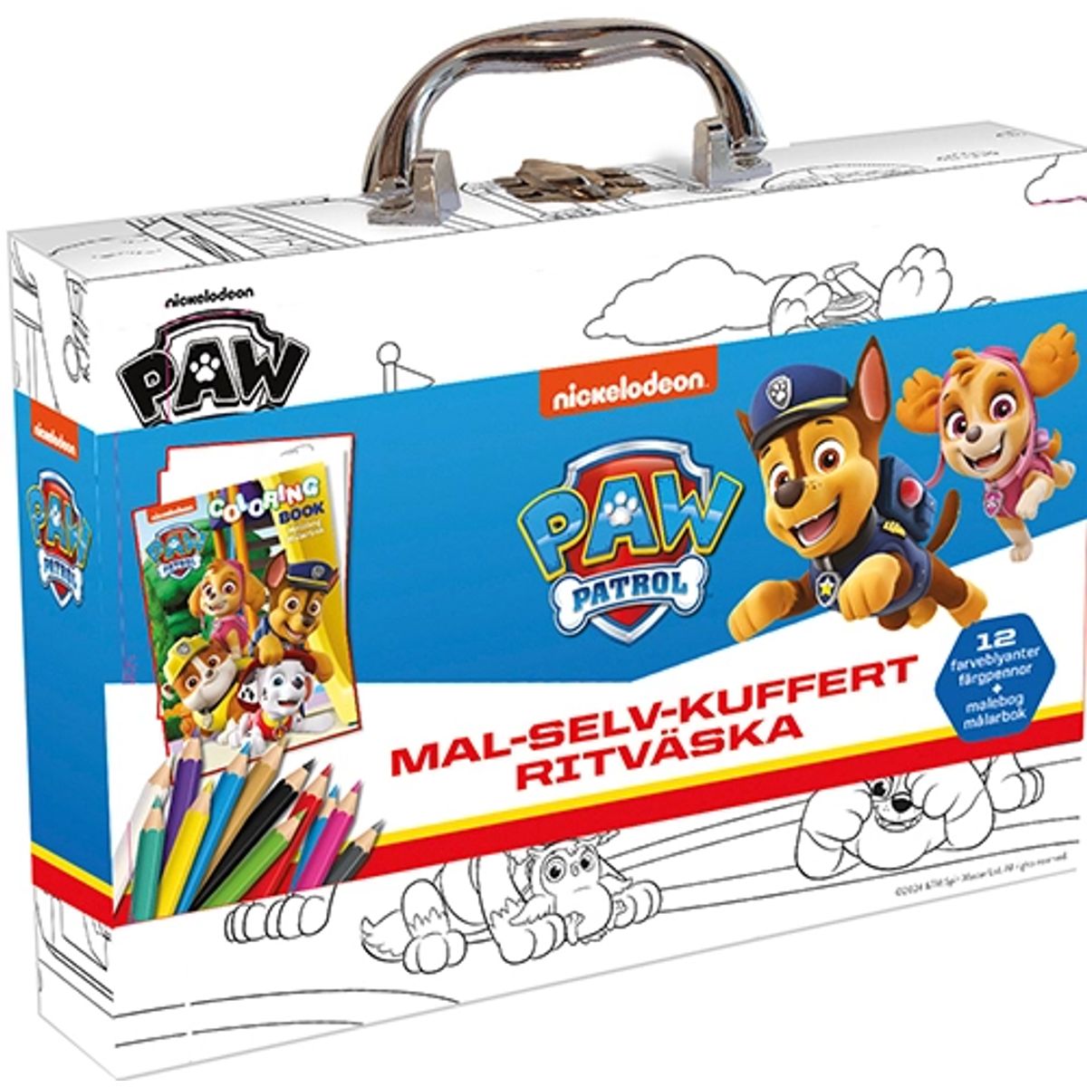 Paw Patrol - Mal-selv-kuffert