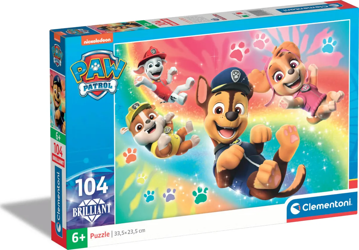 Paw Patrol Puslespil - Brilliant - Clementoni - 104 Brikker