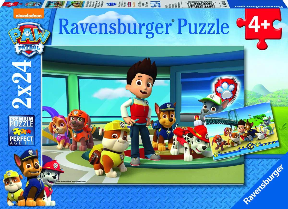 Paw Patrol Puslespil - Hjælpsom - 2x24 Brikker - Ravensburger