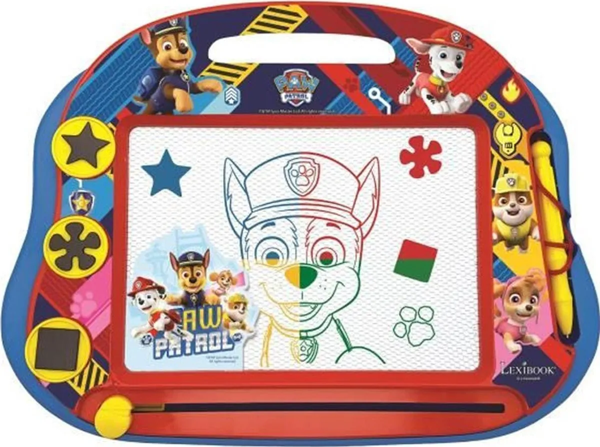 Paw Patrol - Tegnetavle Med Magnetisk Pen Og Stempler - Lexibook