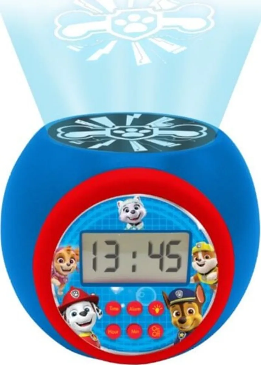 Paw Patrol Vækkeur Med Projektor Og Timer - Lexibook