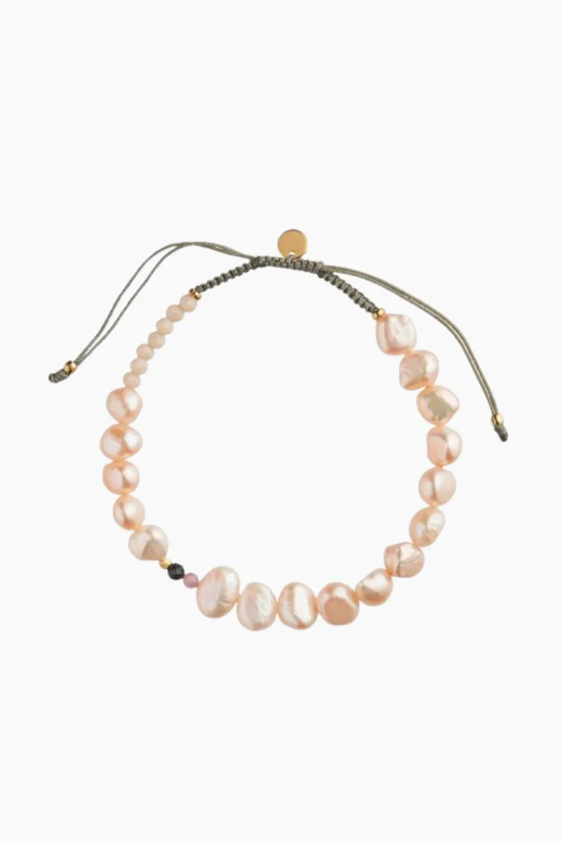 Pearlie Soft Pink Bracelet - Freshwater Pearls - Stine A - Lyserød One Size