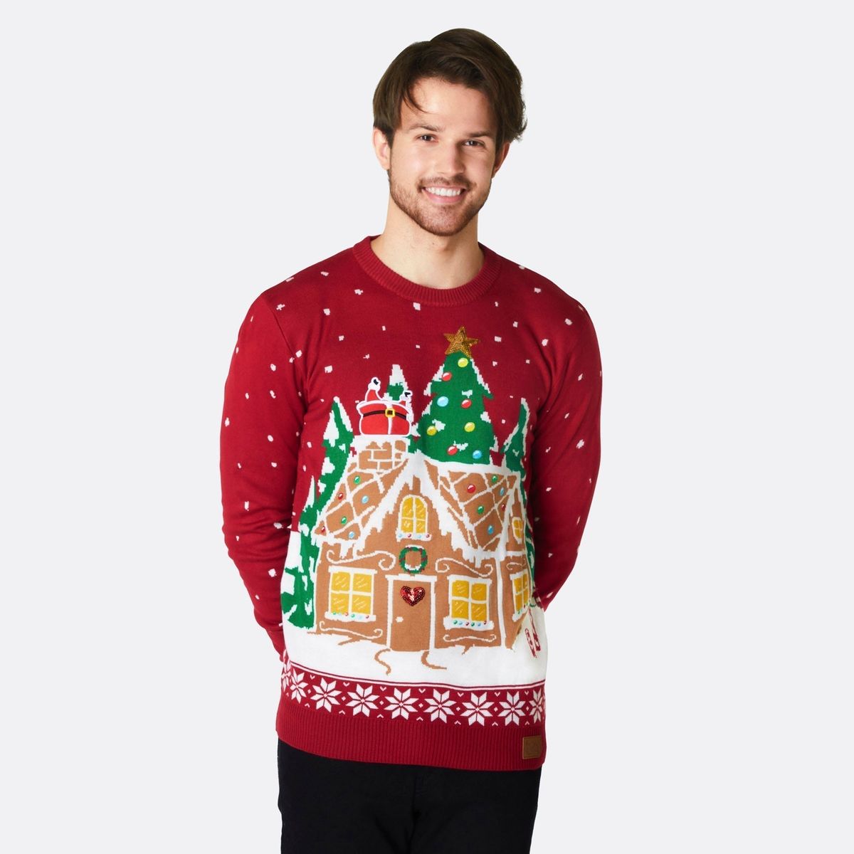 Peberkagehus Julesweater Herre