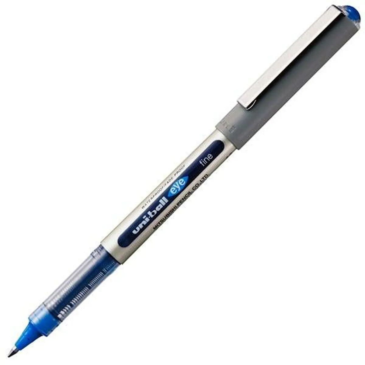 Pen med flydende blæk Uni-Ball Rollerball Eye Fine UB-157 Blå 0,7 mm (12 Dele)