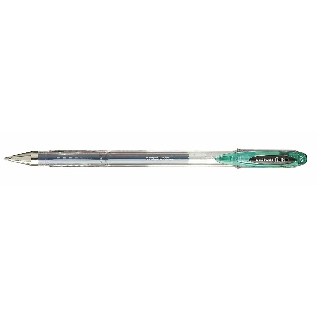 Pen med flydende blæk Uni-Ball Rollerball Signo Basicos UM-120 Grøn 0,5 mm (12 Dele)