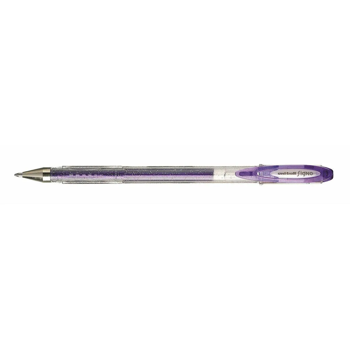 Pen med flydende blæk Uni-Ball Sparkling UM-120SP Violet 0,5 mm (12 Dele)