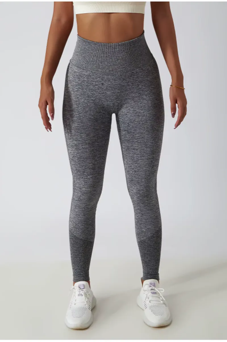 PERFORMANCEPRO scrunch leggings LightGreyMel - Large / LightGreyMel