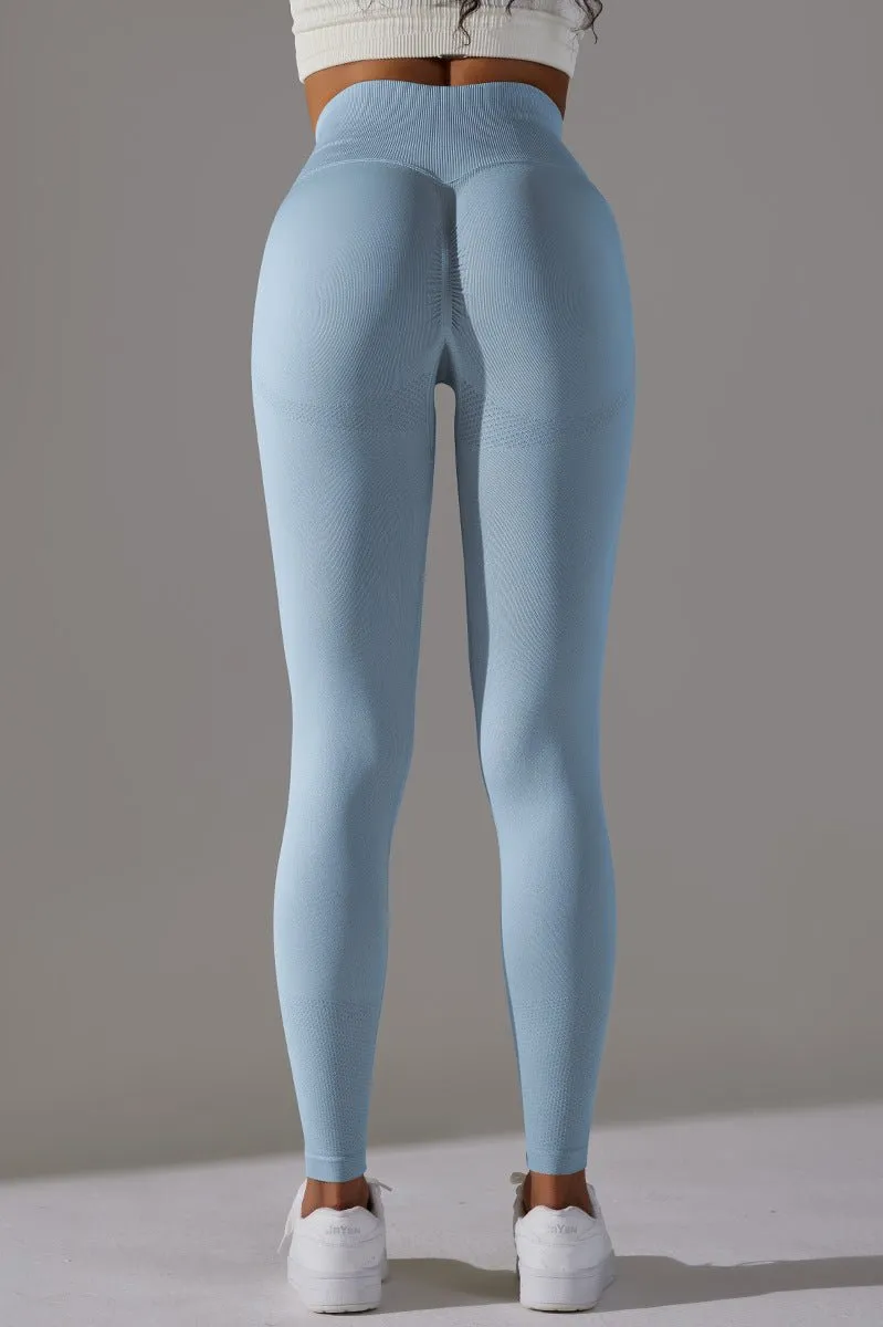 PERFORMANCEPRO scrunch leggings SkyBlue - Large / SkyBlue