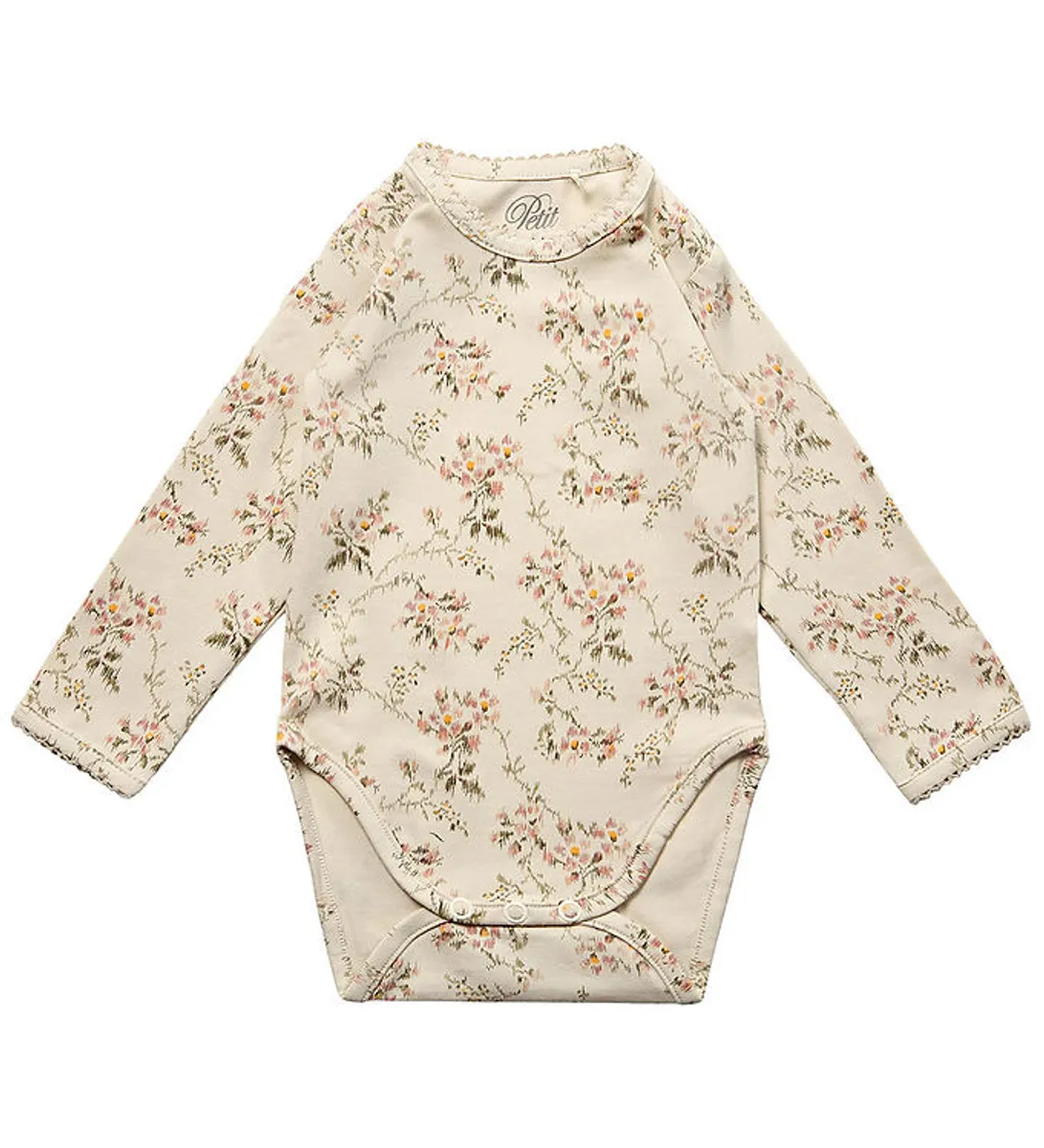 Petit by Sofie Schnoor Body l/æ - Sand m. Blomster