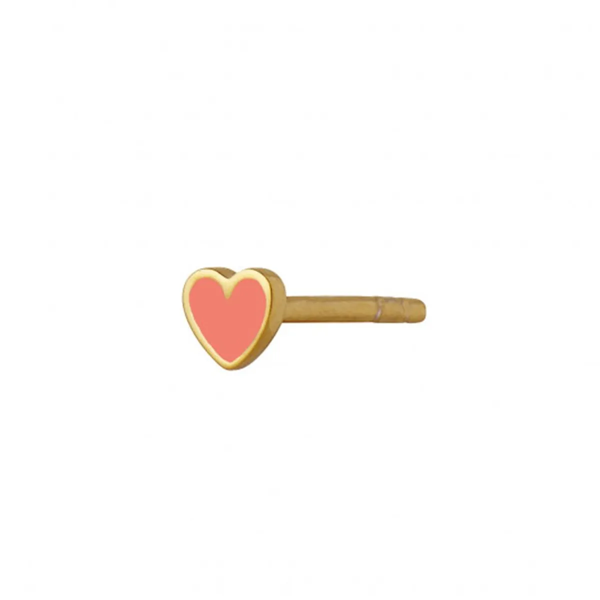 Petit Love Heart Coral Enamel