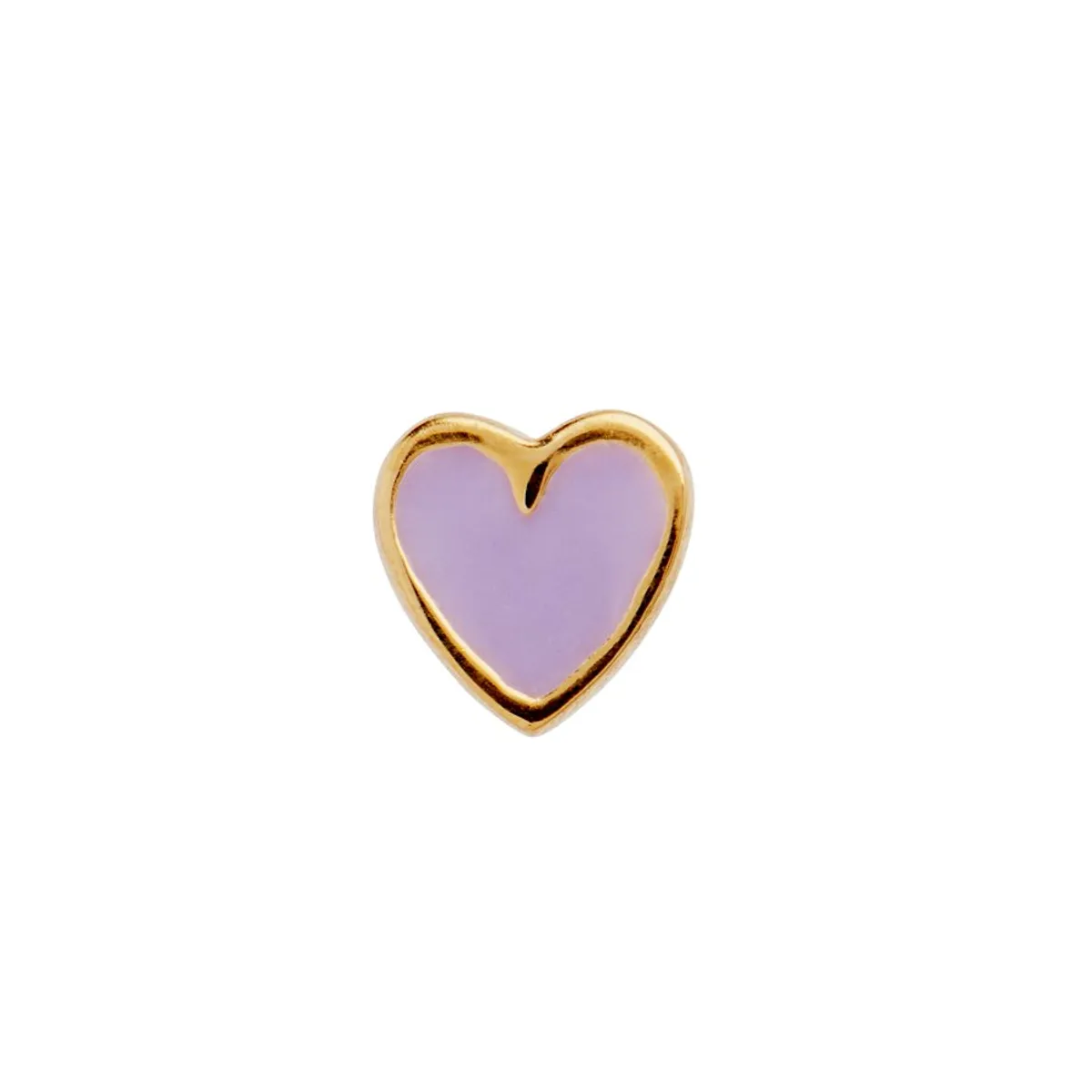 Petit Love Heart Purple Enamel