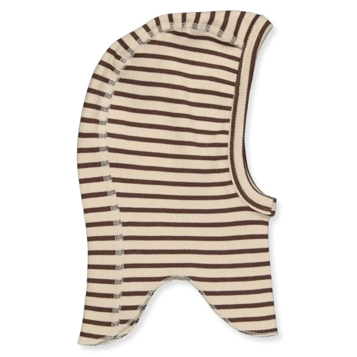 Petit Piao - Belaclava Elefanthue Modal Striped - Coffee/Cream - 56/68