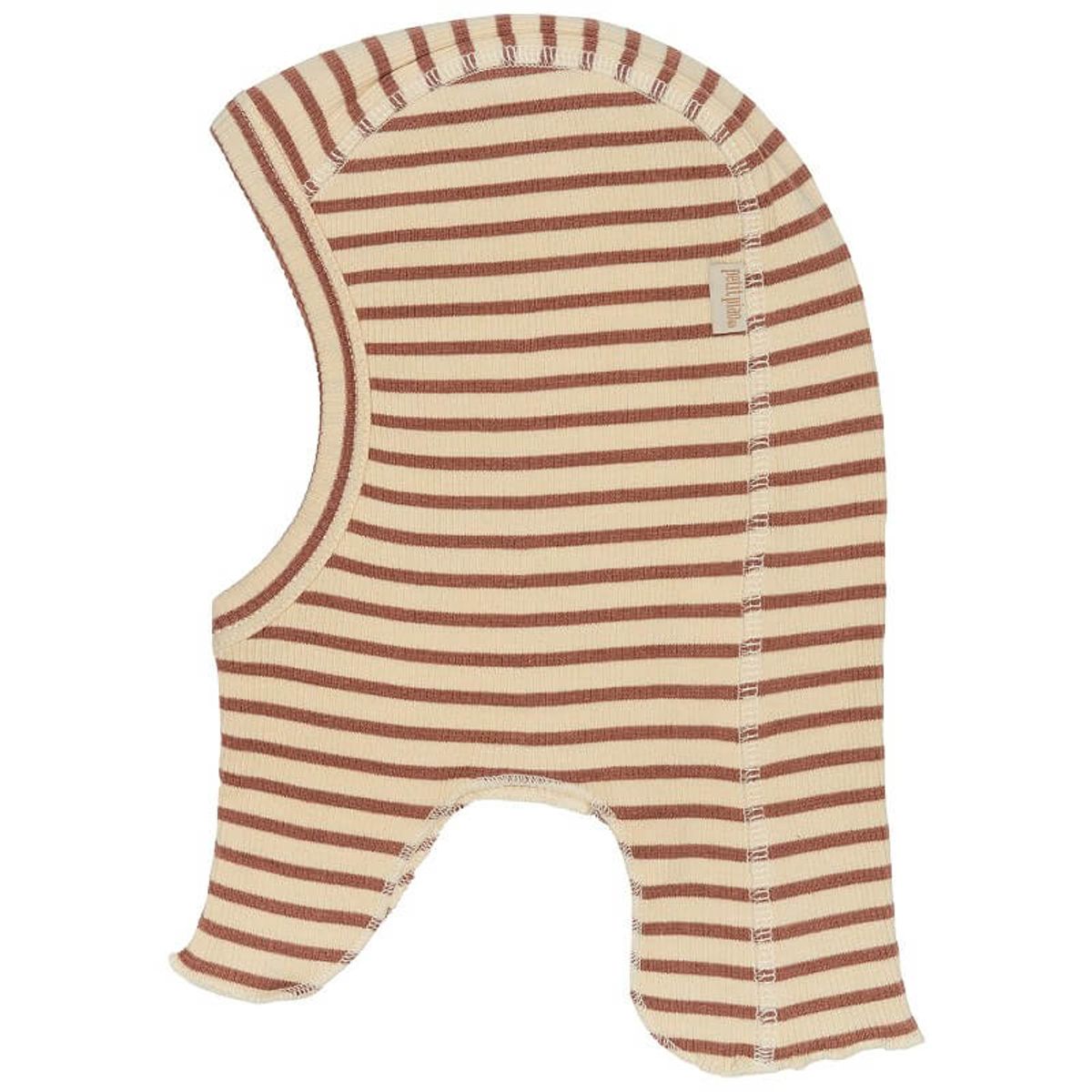 Petit Piao - Belaclava Elefanthue Modal Striped - Latte/Cream - 92/104