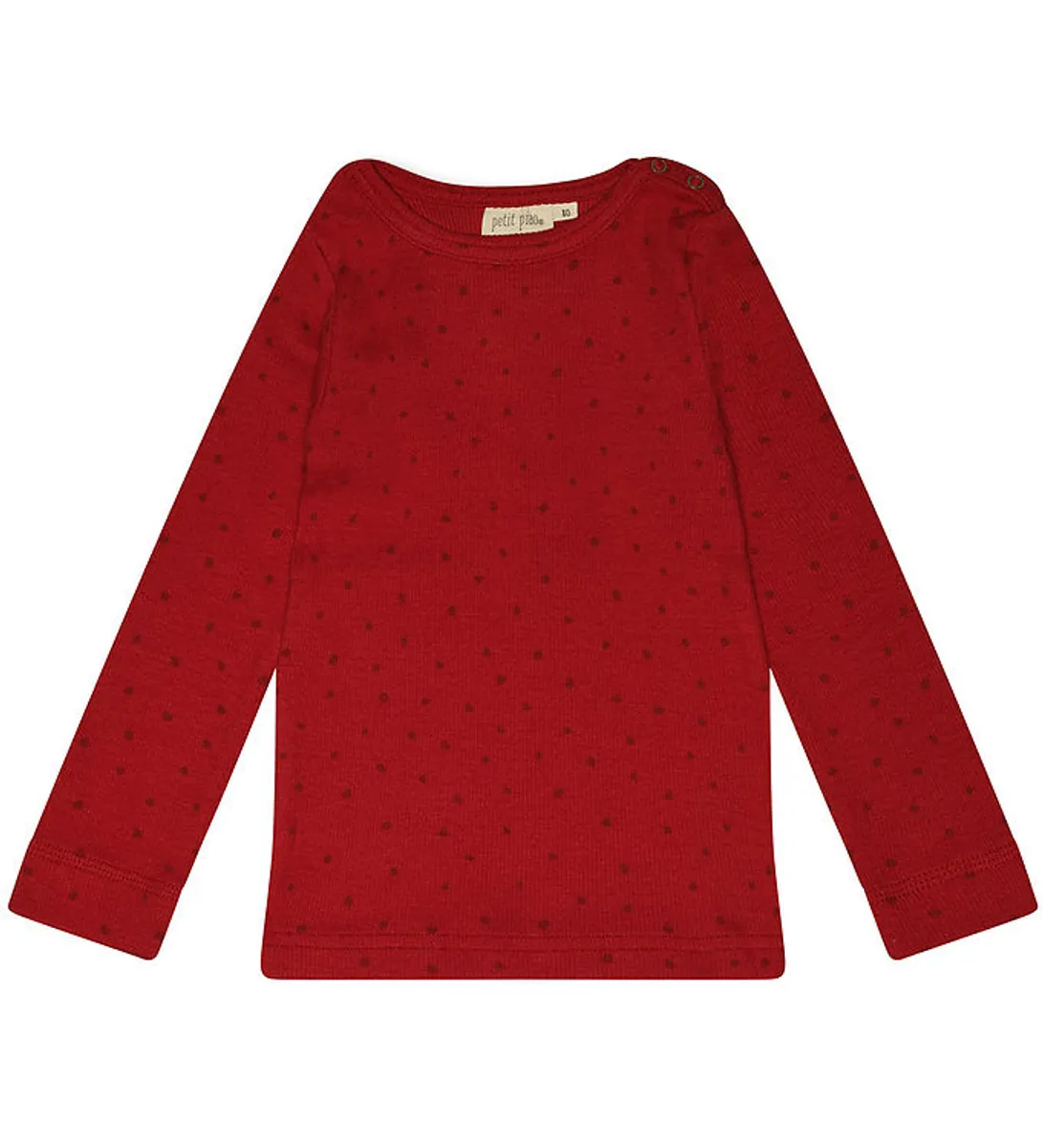 Petit Piao Bluse - Rib - Modal - Chili Pepper Dot