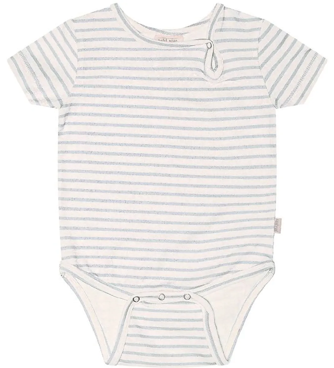 Petit Piao Body k/æ - Printed - Pearl Blue/Offwhite