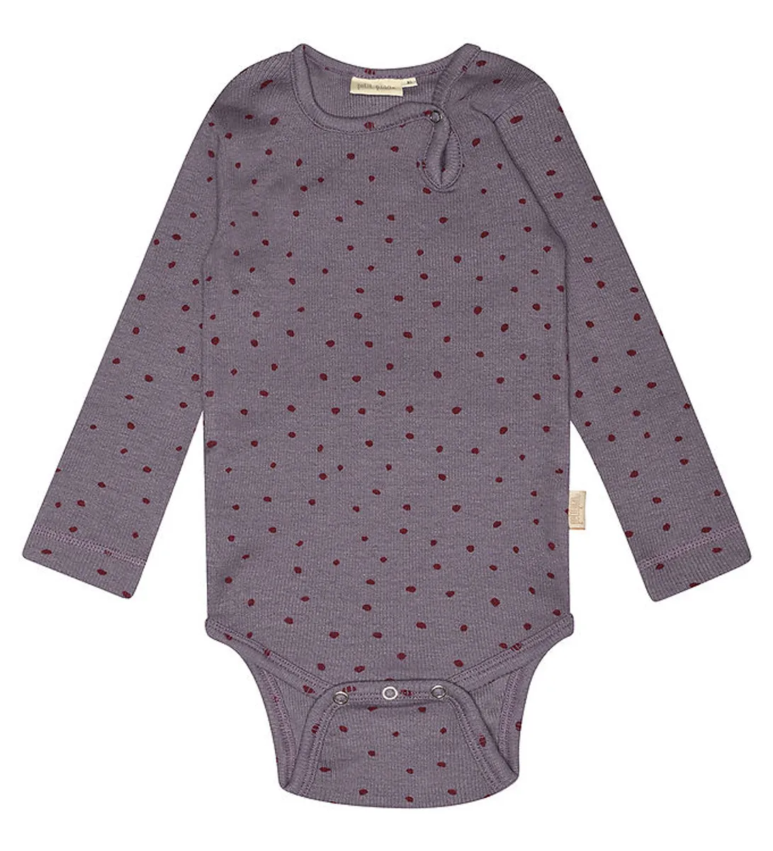 Petit Piao Body l/æ - Rib - Modal - Dusty Violet Dot