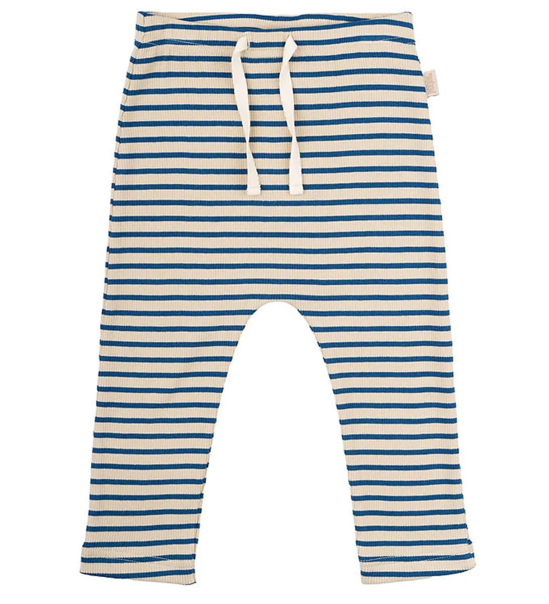 Petit Piao Bukser - Rib - Modal - Deep Cobalt/Dark Off White