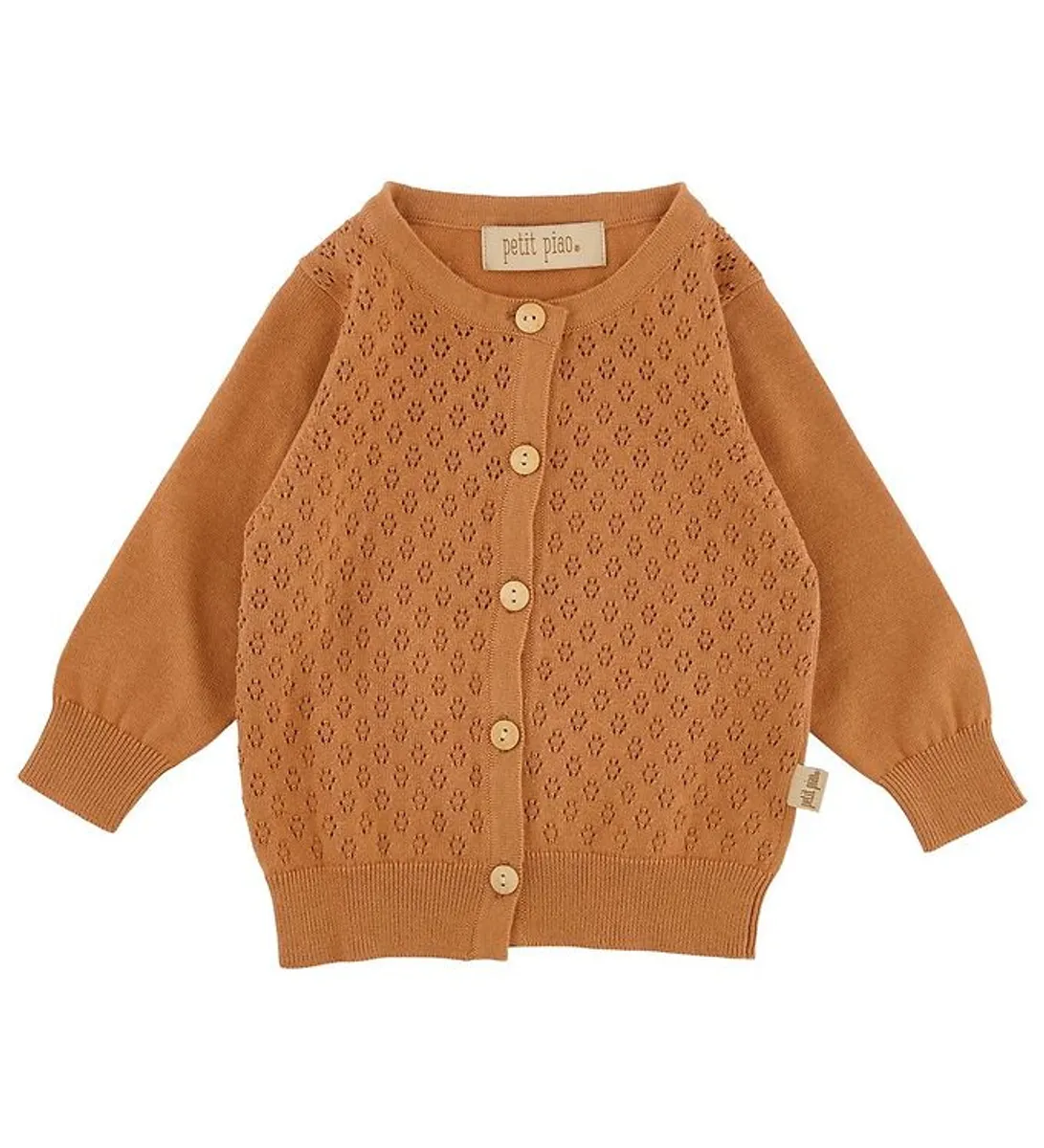 Petit Piao Cardigan - Strik - Camel m. Hulmønster