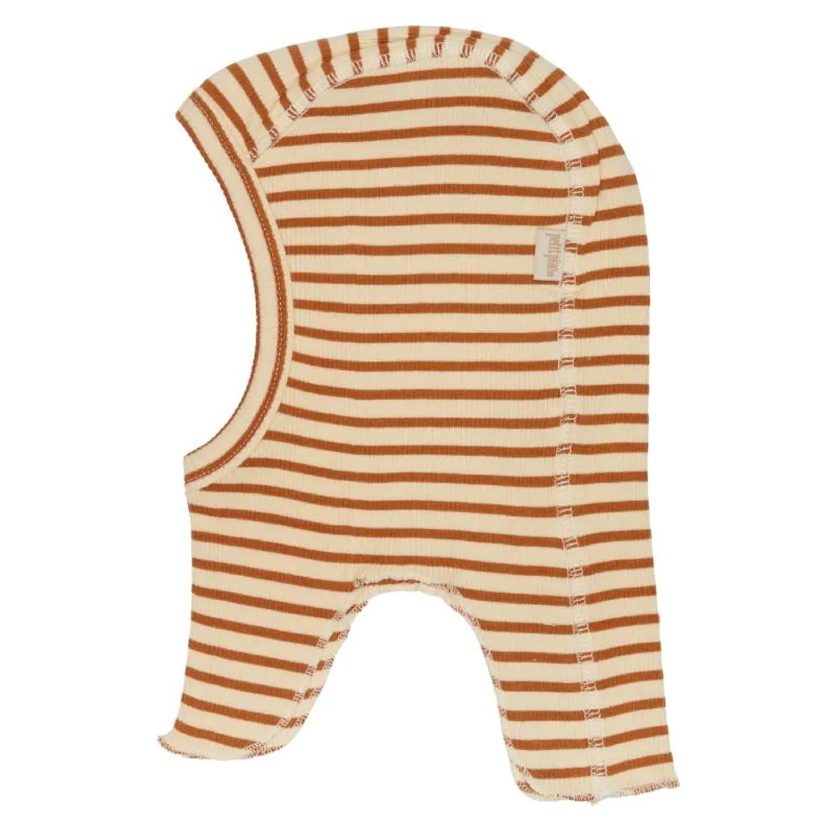 Petit Piao - Elefanthue Belaclava Modal Striped - Curry/Cream - 92/104