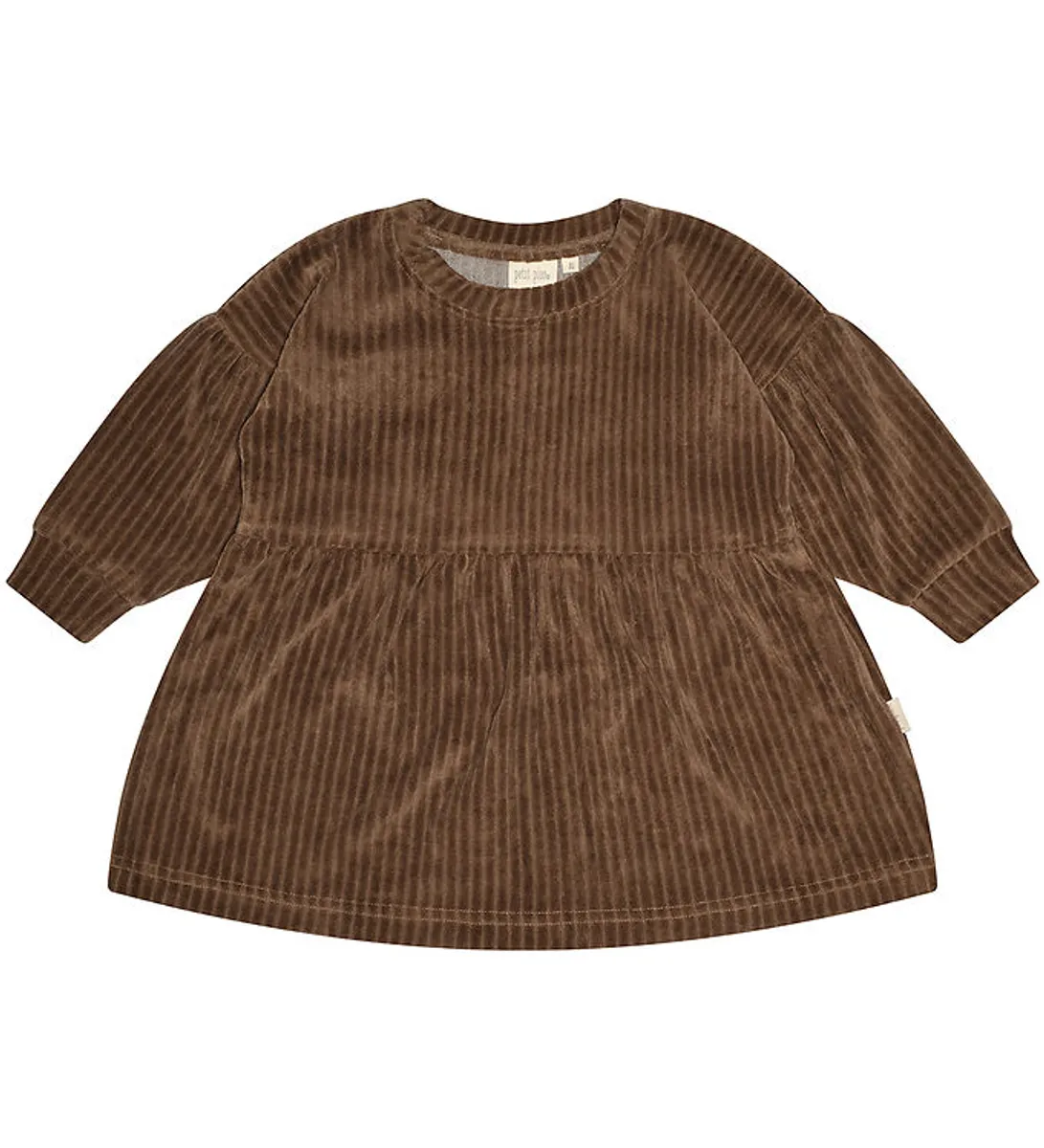 Petit Piao Fløjlskjole - Walnut Brown